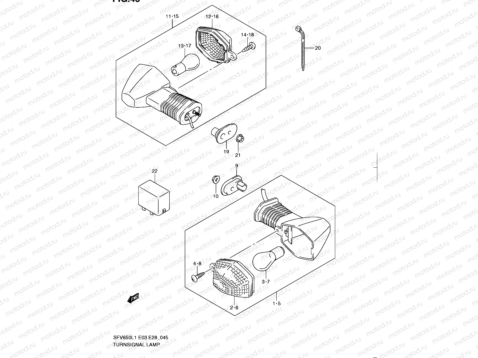 45 - TURNSIGNAL LAMP