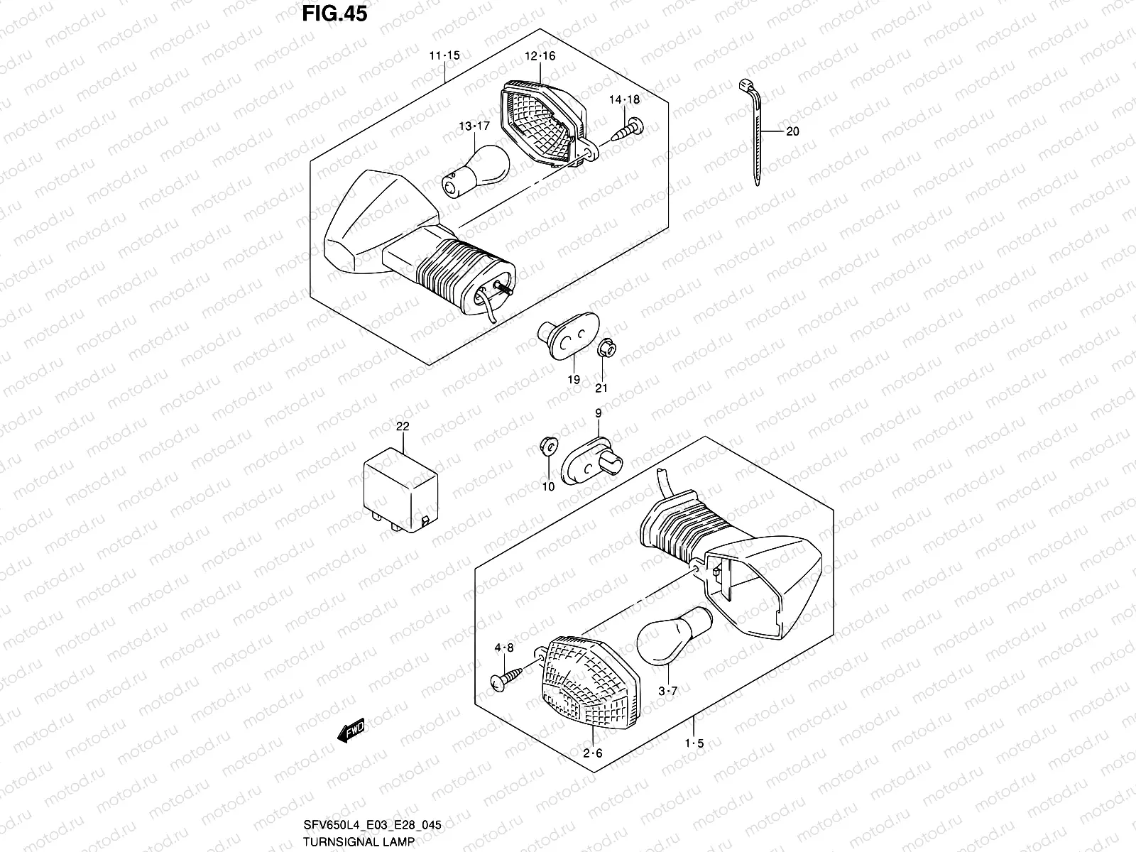 45 - TURNSIGNAL LAMP