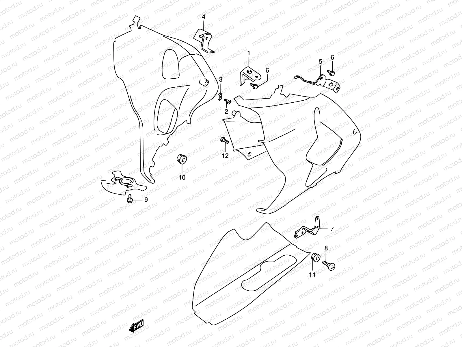 45 - UNDER COWL INSTALLATION PARTS