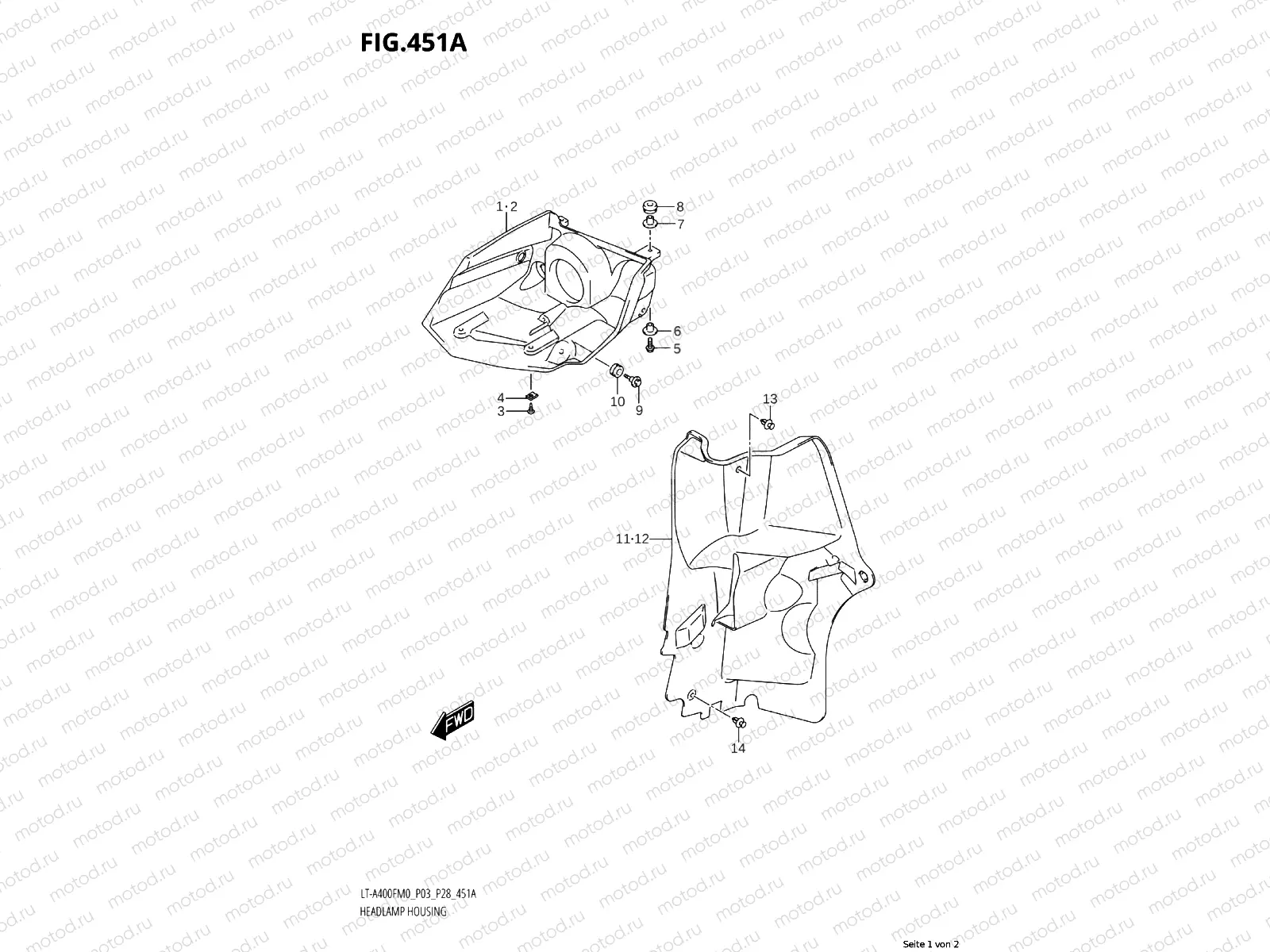 451A - FRONT LAMP HOUSING