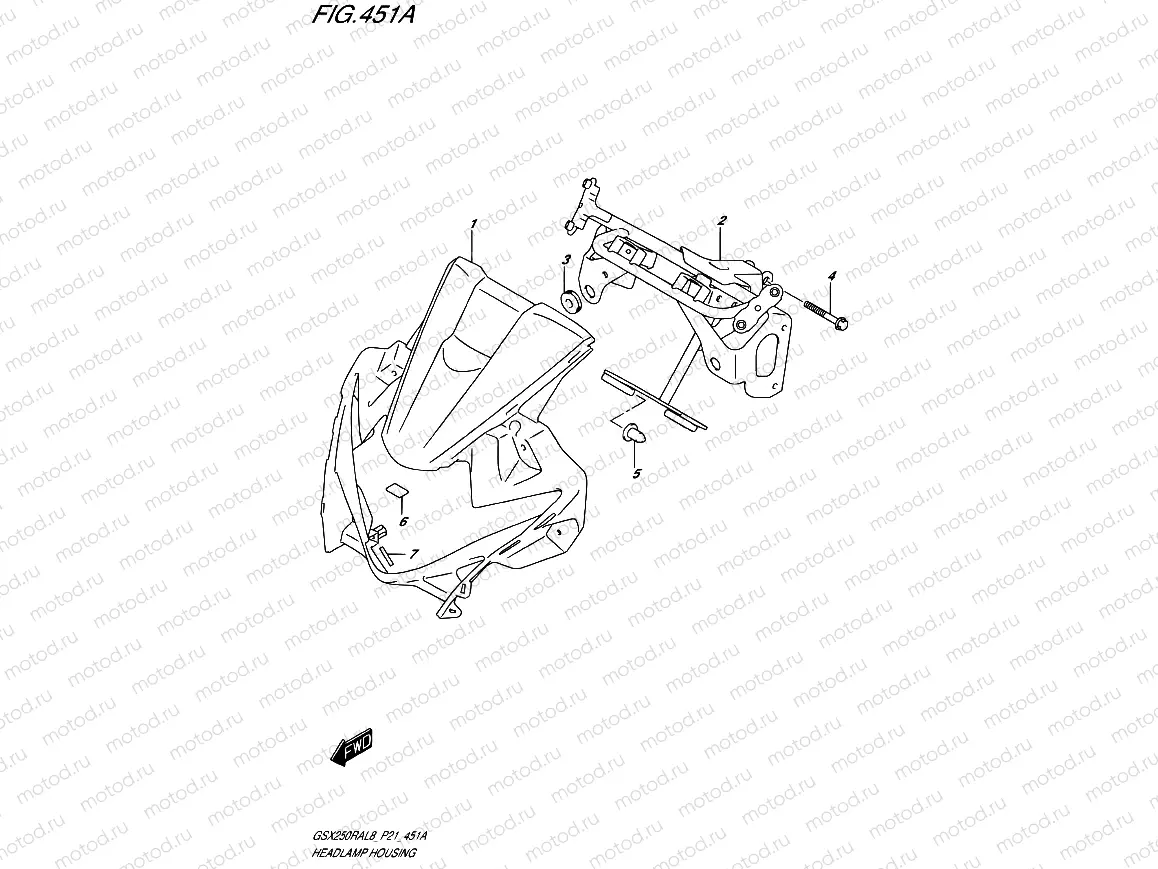 451A - HEADLAMP HOUSING