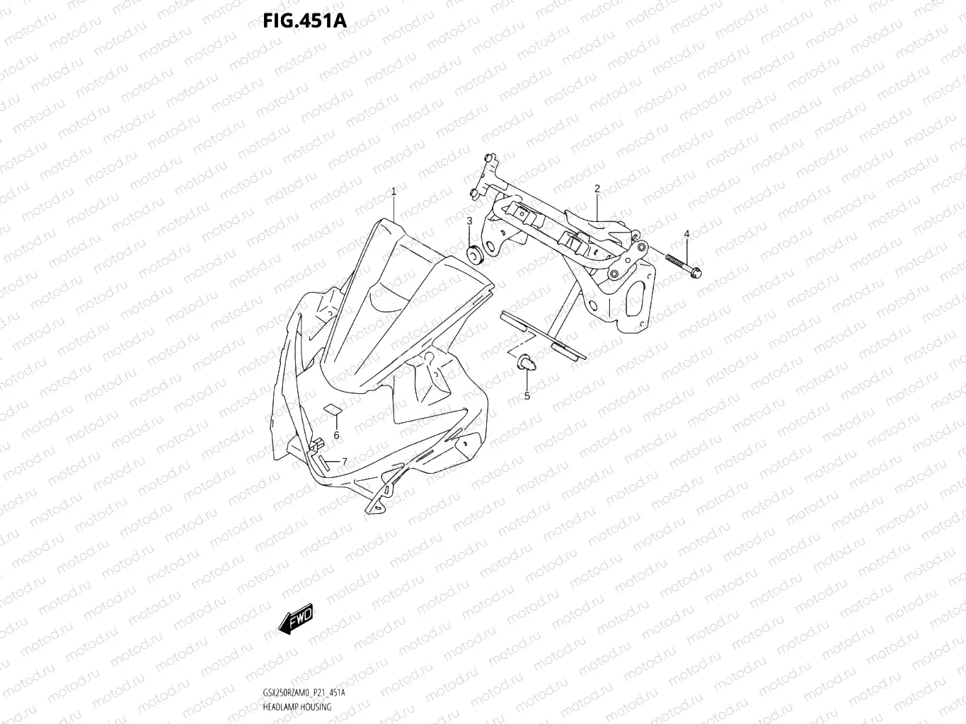451A - HEADLAMP HOUSING