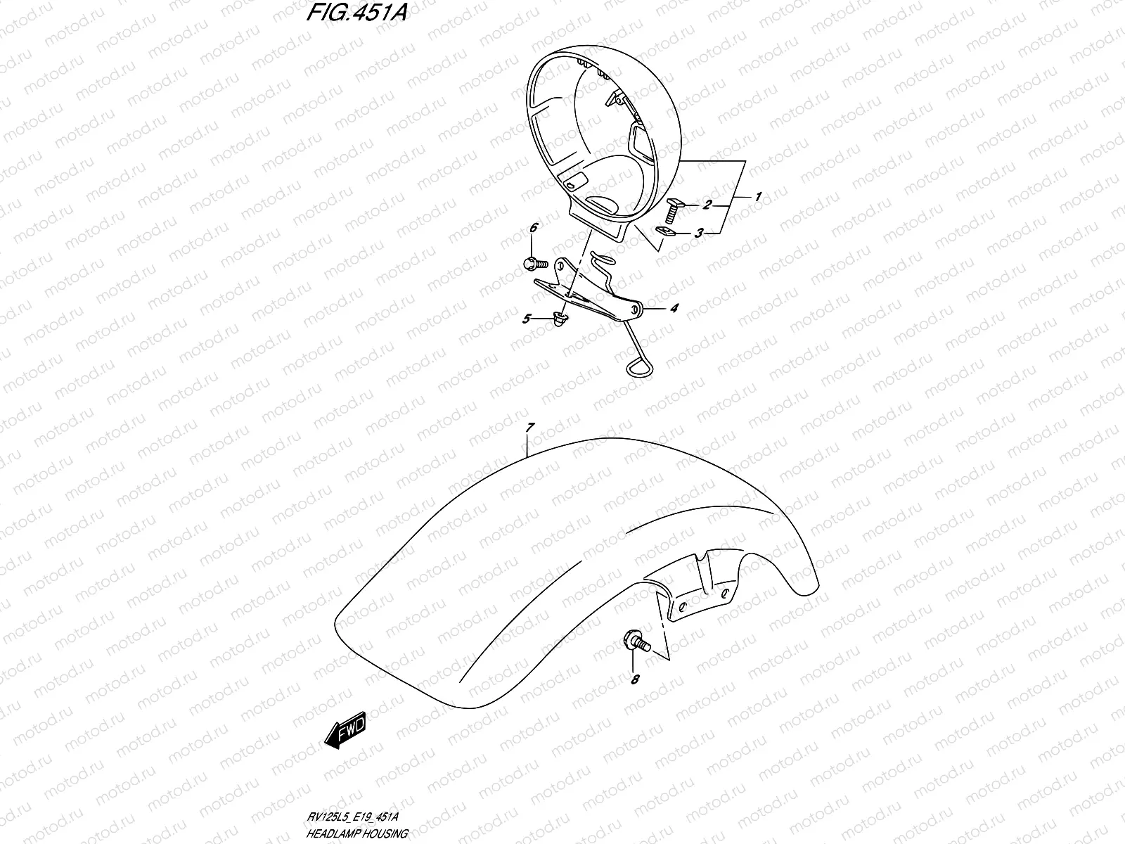 451A - HEADLAMP HOUSING
