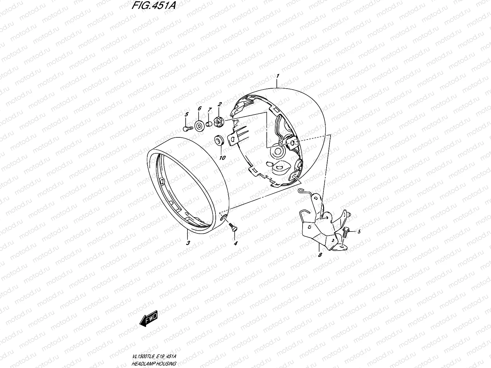 451A - HEADLAMP HOUSING