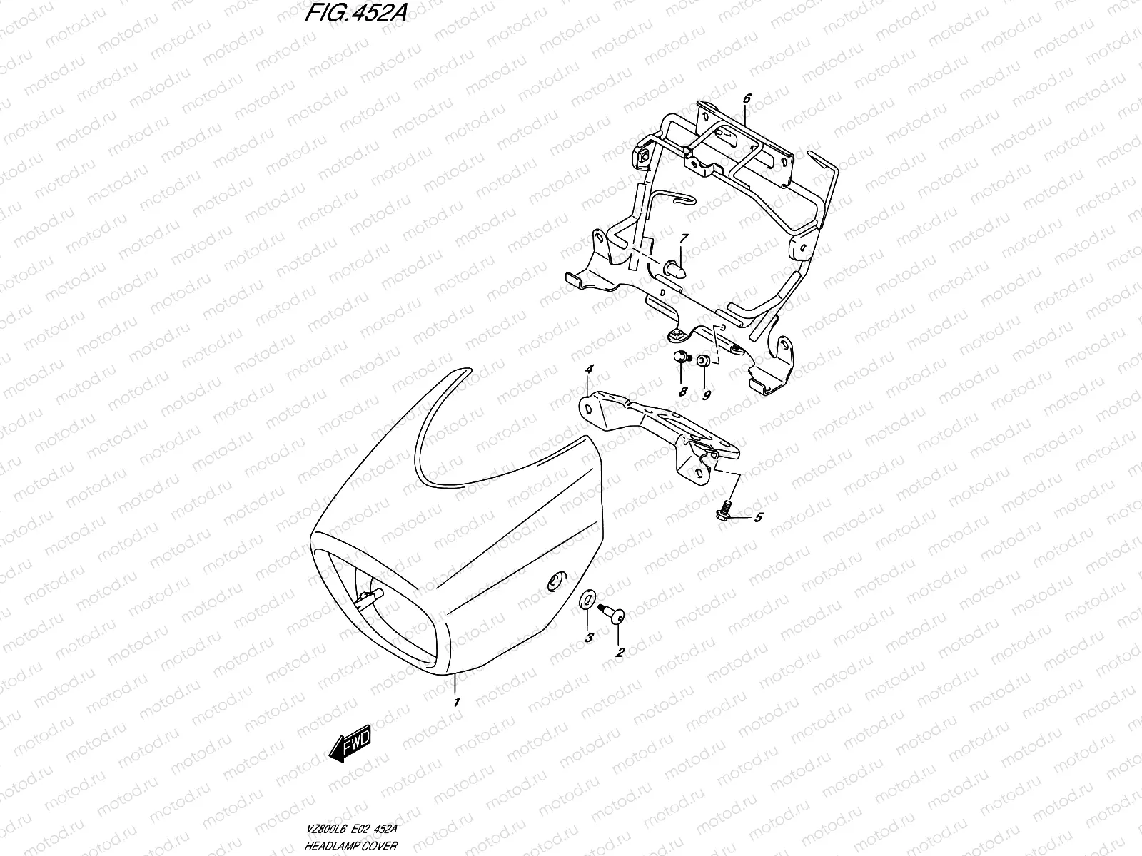 452A - HEADLAMP COVER