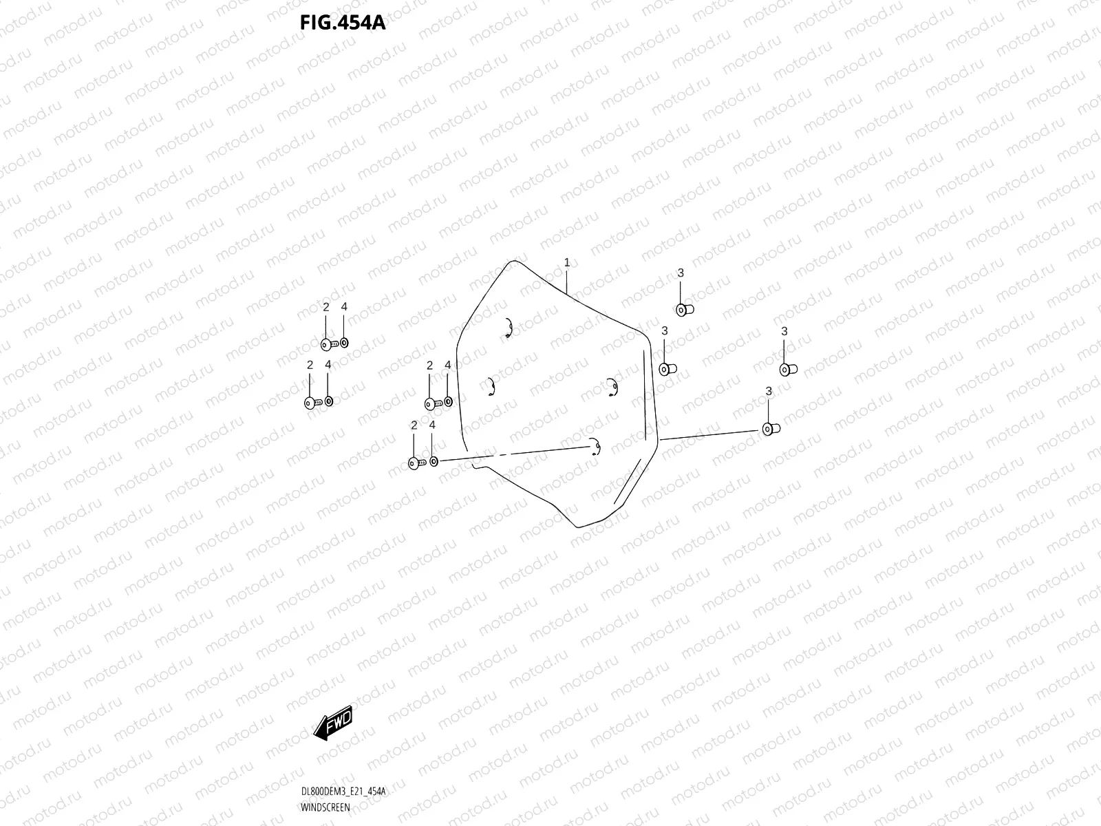 454A - WINDSCREEN