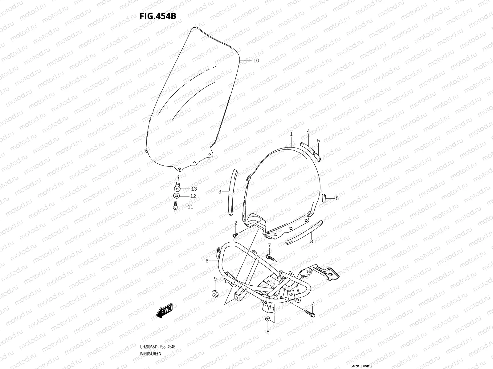 454B - WINDSHIELD