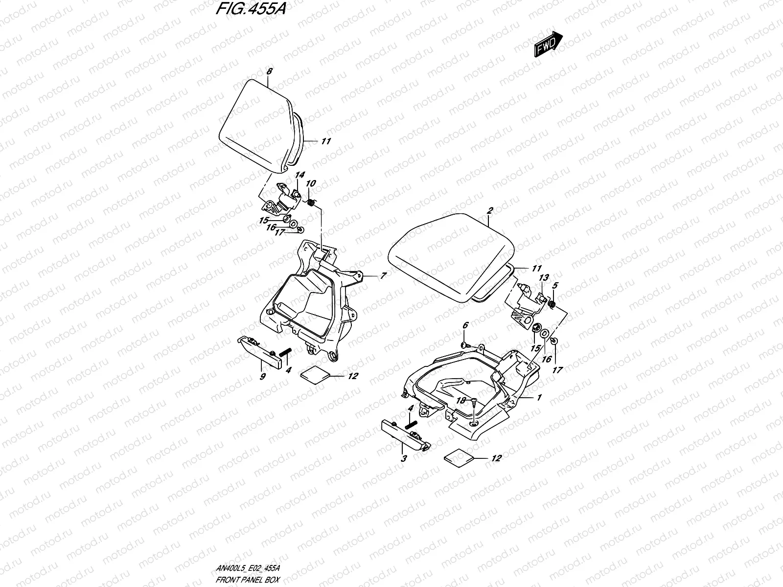 455A - FRONT PANEL BOX
