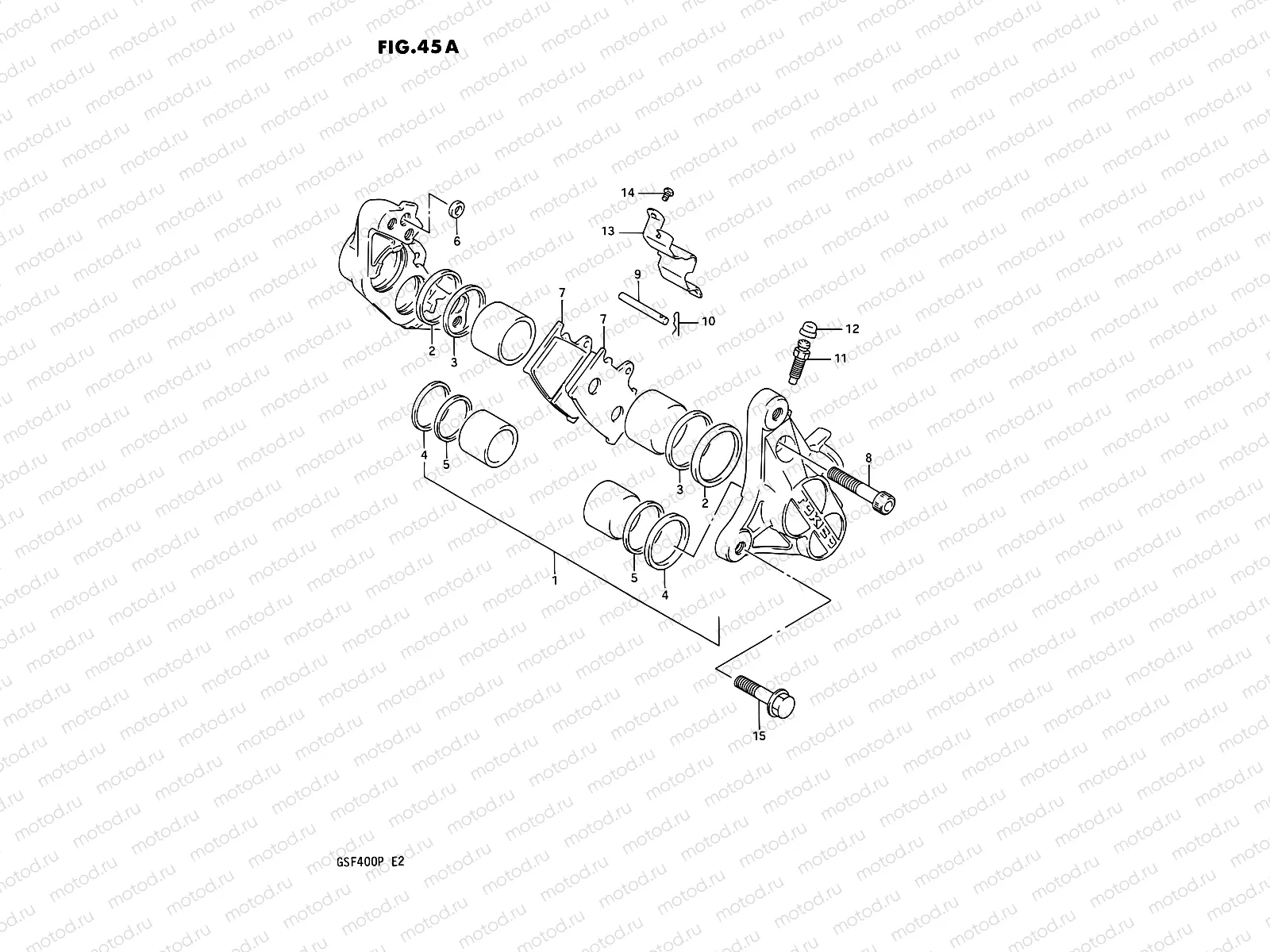 45A - FRONT CALIPER (E22)