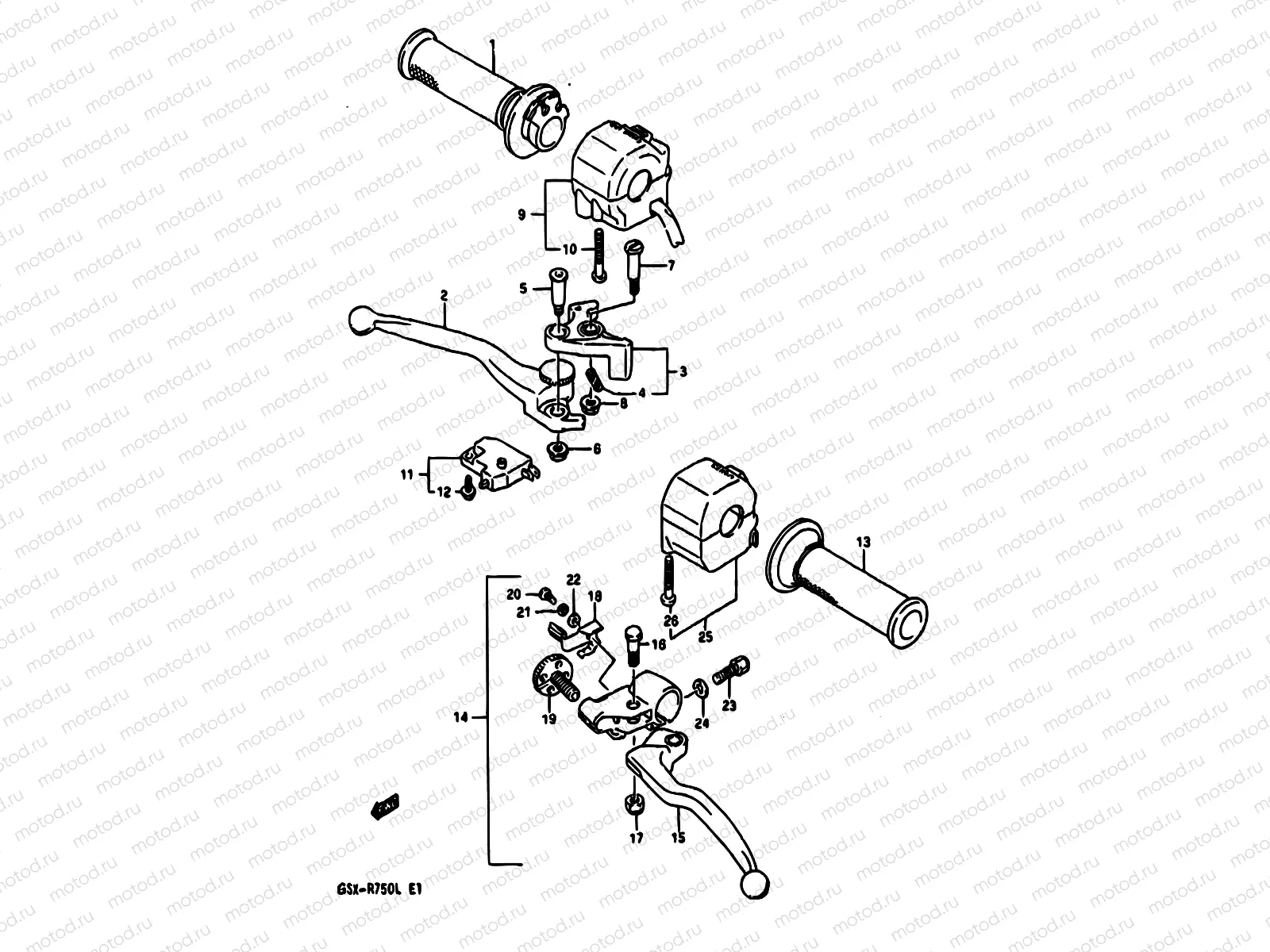 45A - HANDLE SWITCH (MODEL K/L)