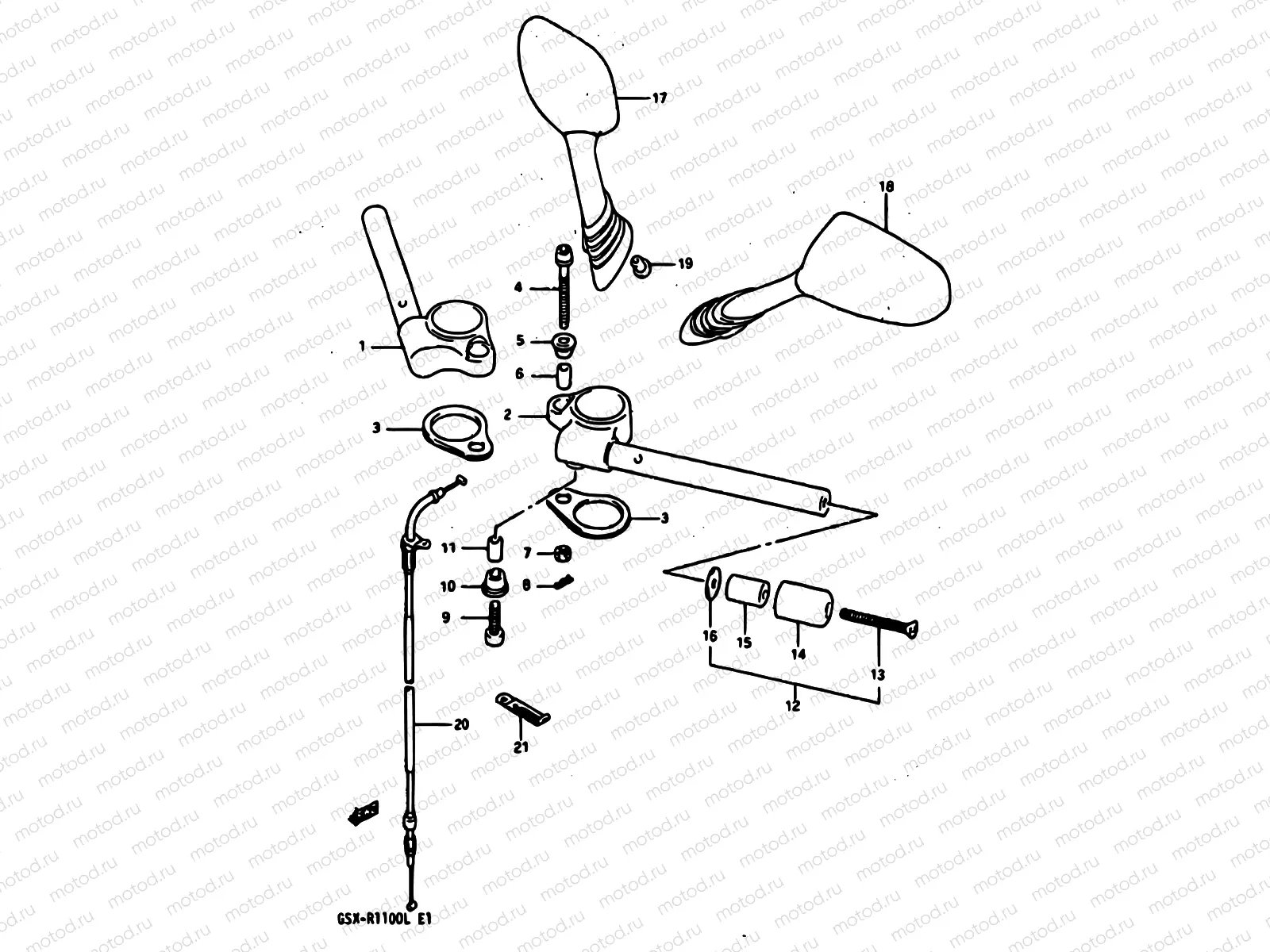 45A - HANDLEBAR (MODEL L)