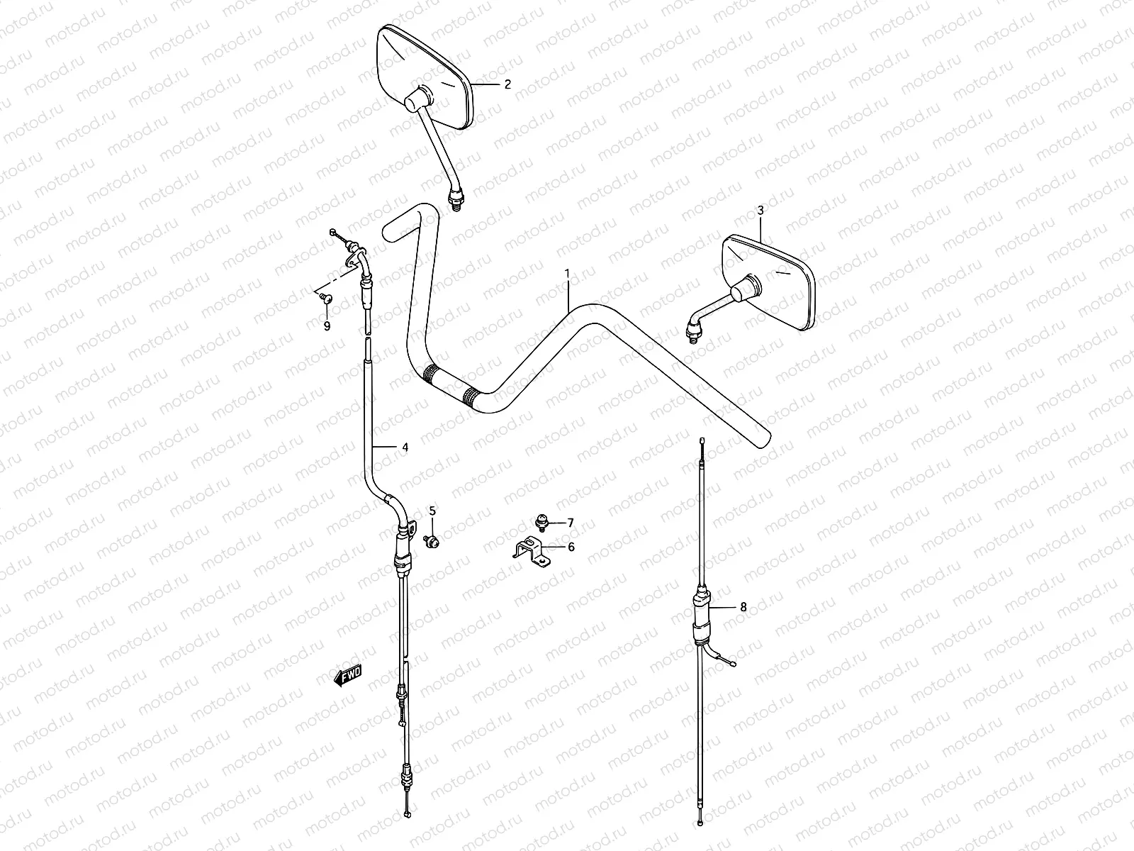 45A - HANDLEBAR (VS1400GLPS)