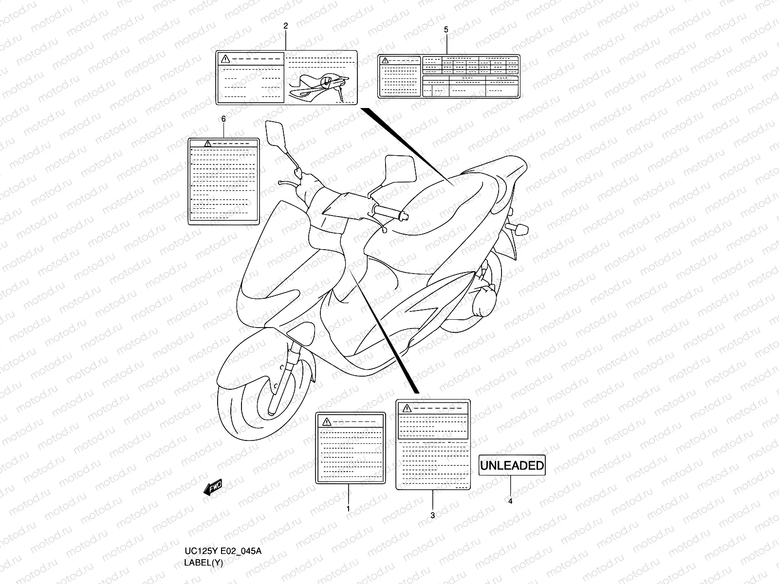 45A - LABEL (MODEL Y)