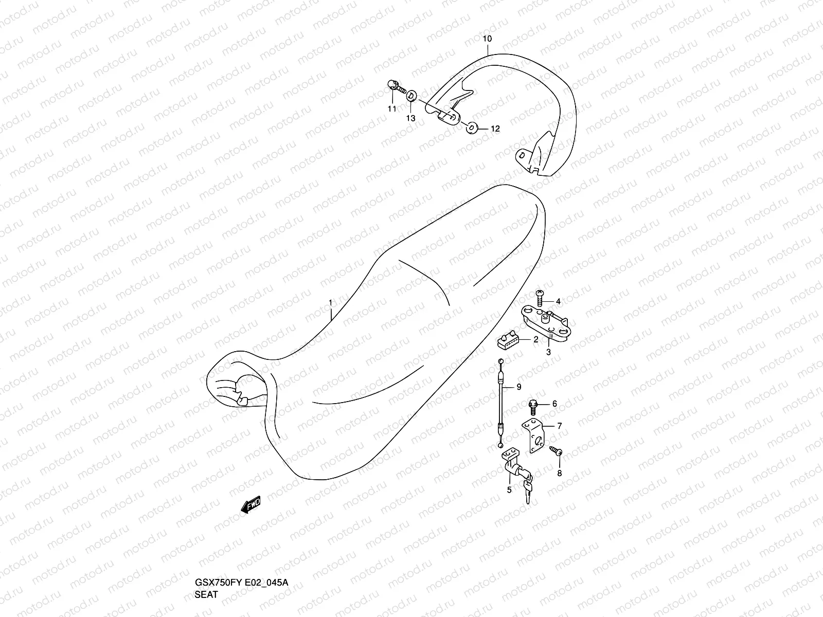 45A - SEAT (MODEL Y/K1/K2)