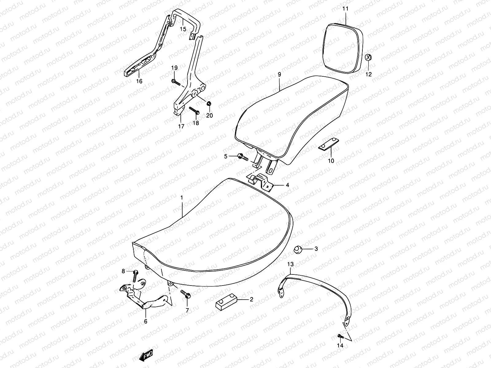45A - SEAT (SEE NOTE)