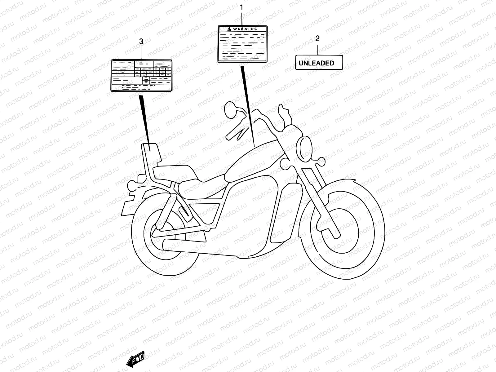 45A - WARNING LABEL (MODEL Y)