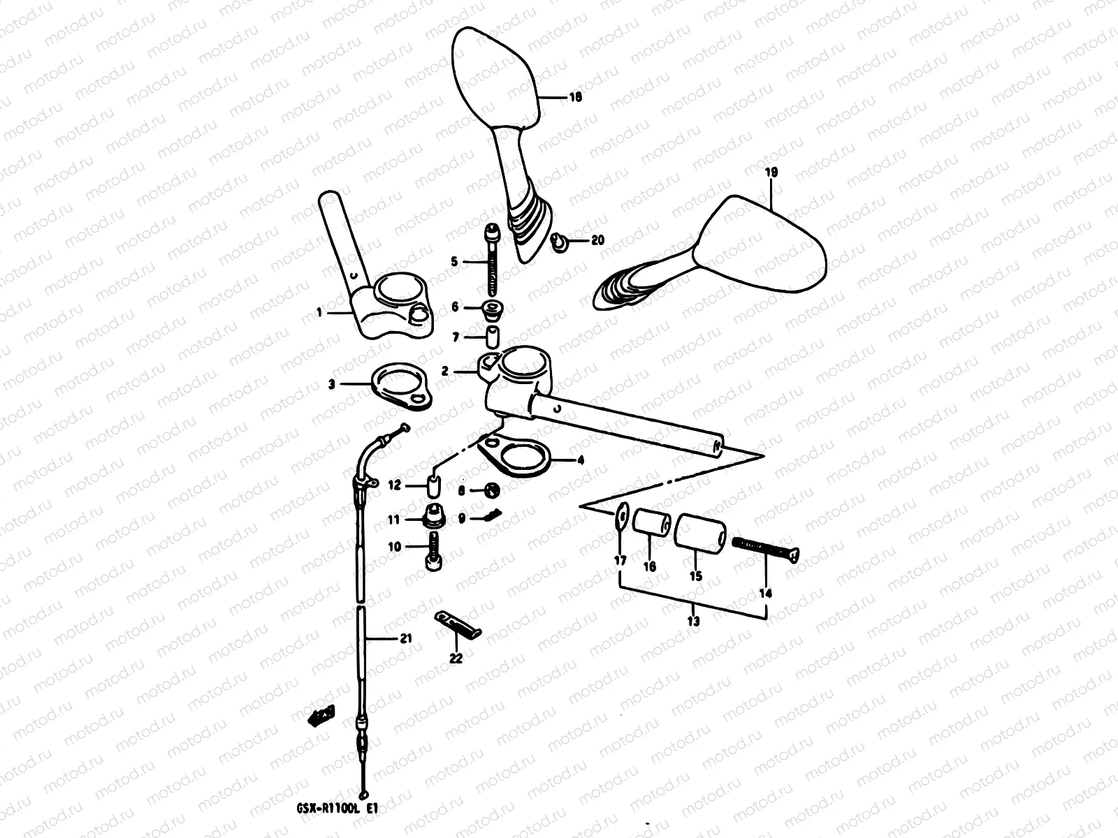 45B - HANDLEBAR (MODEL L E24)