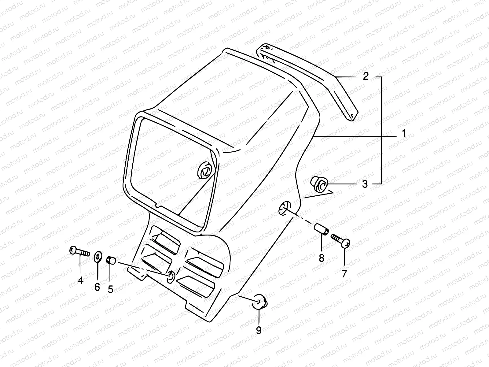45B - HEADLAMP COVER (MODEL R P09)
