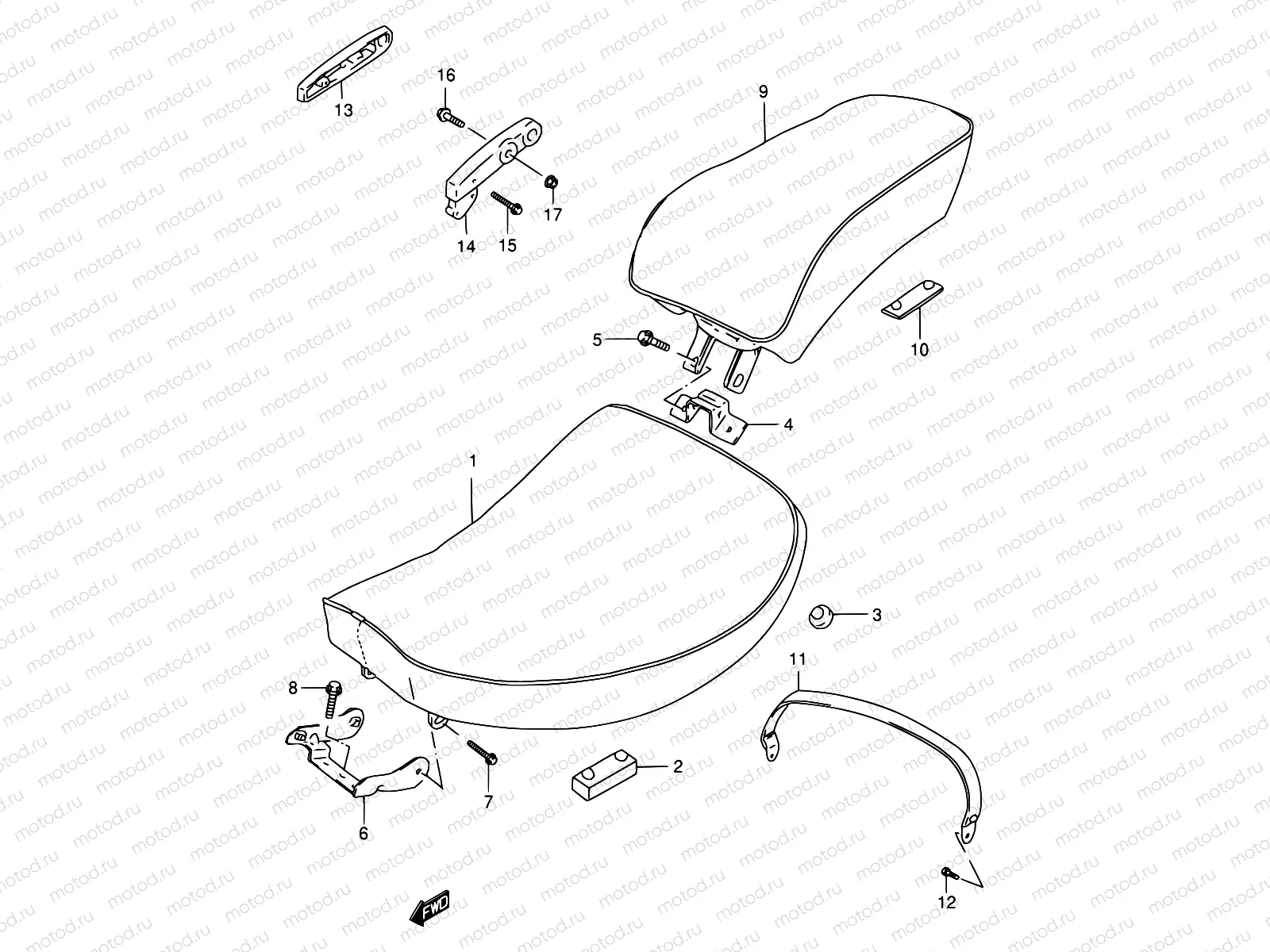 45B - SEAT (SEE NOTE)