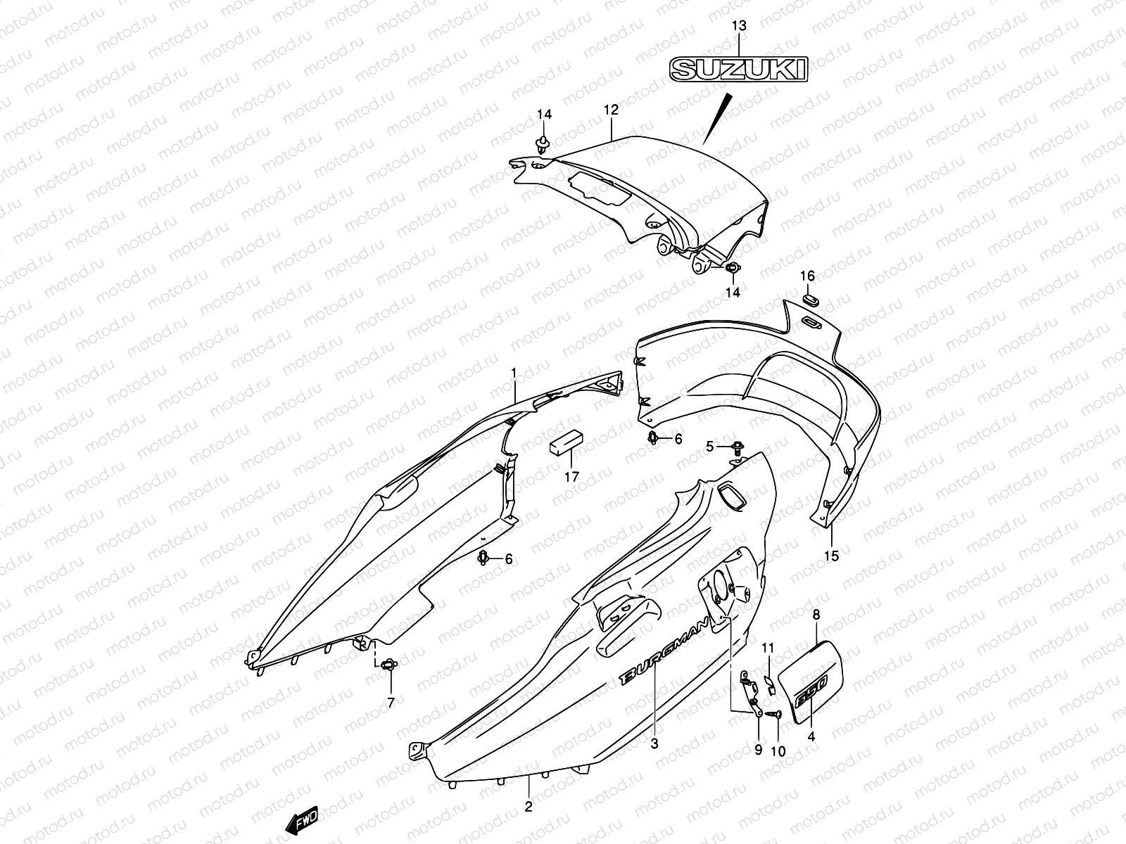 45B - SIDE COVER (AN650K5)