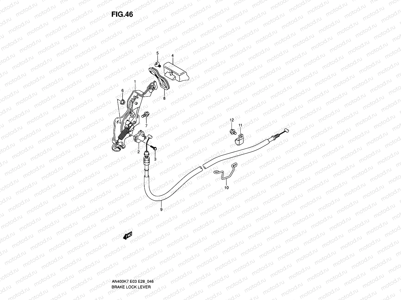 46 - BRAKE LOCK LEVER