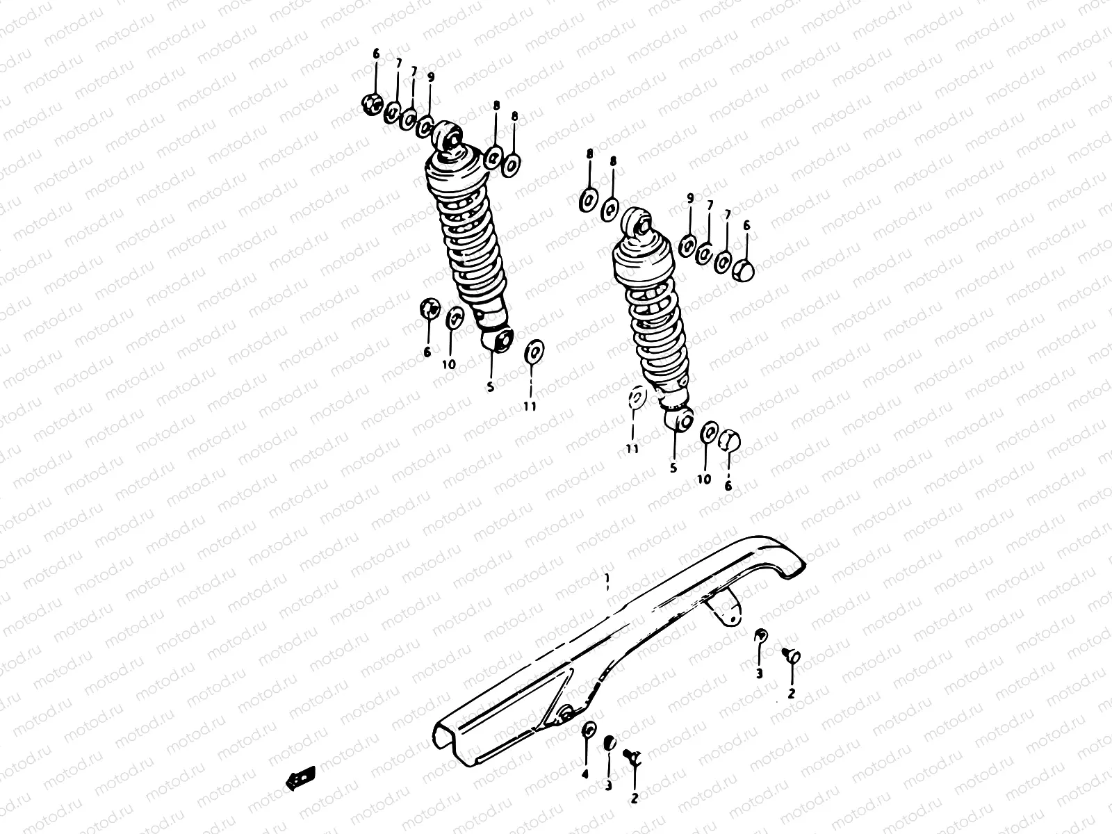 46 - CHAIN CASE - SHOCK ABSORBER