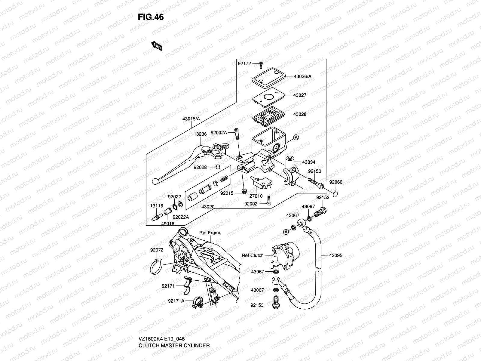 46 - CLUTCH MASTER CYLINDER