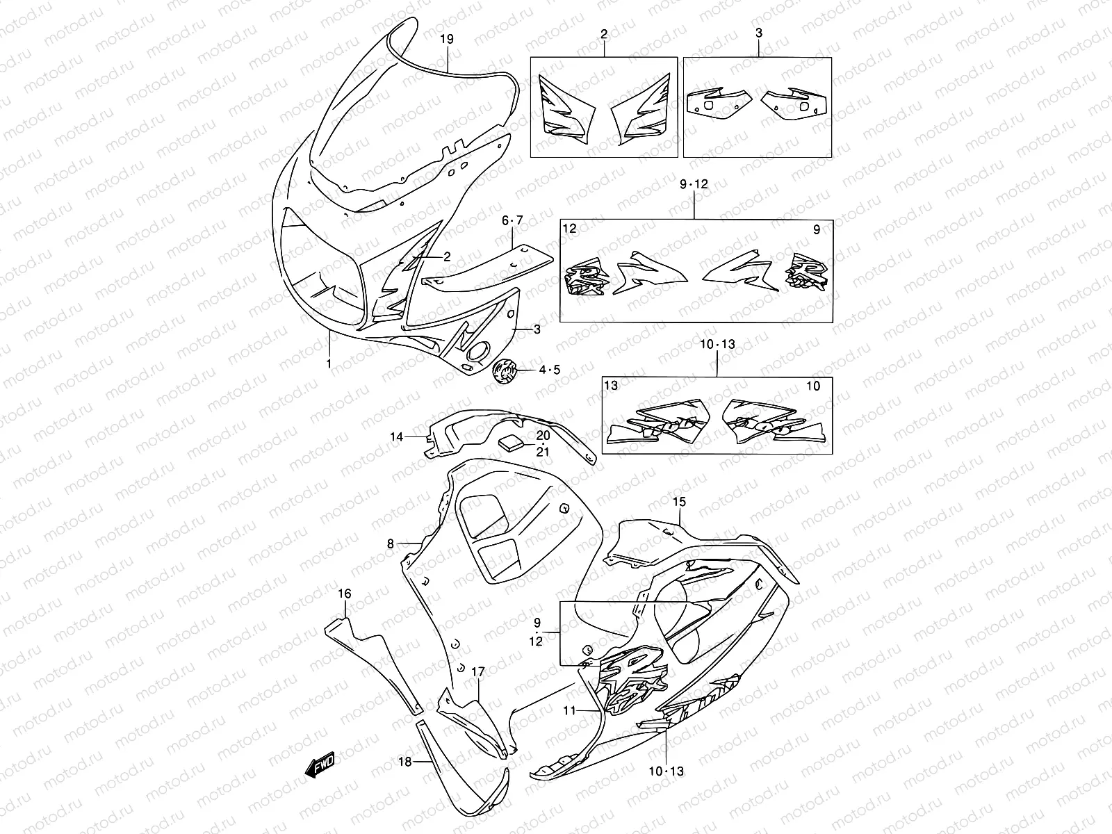 46 - COWLING BODY (MODEL S)