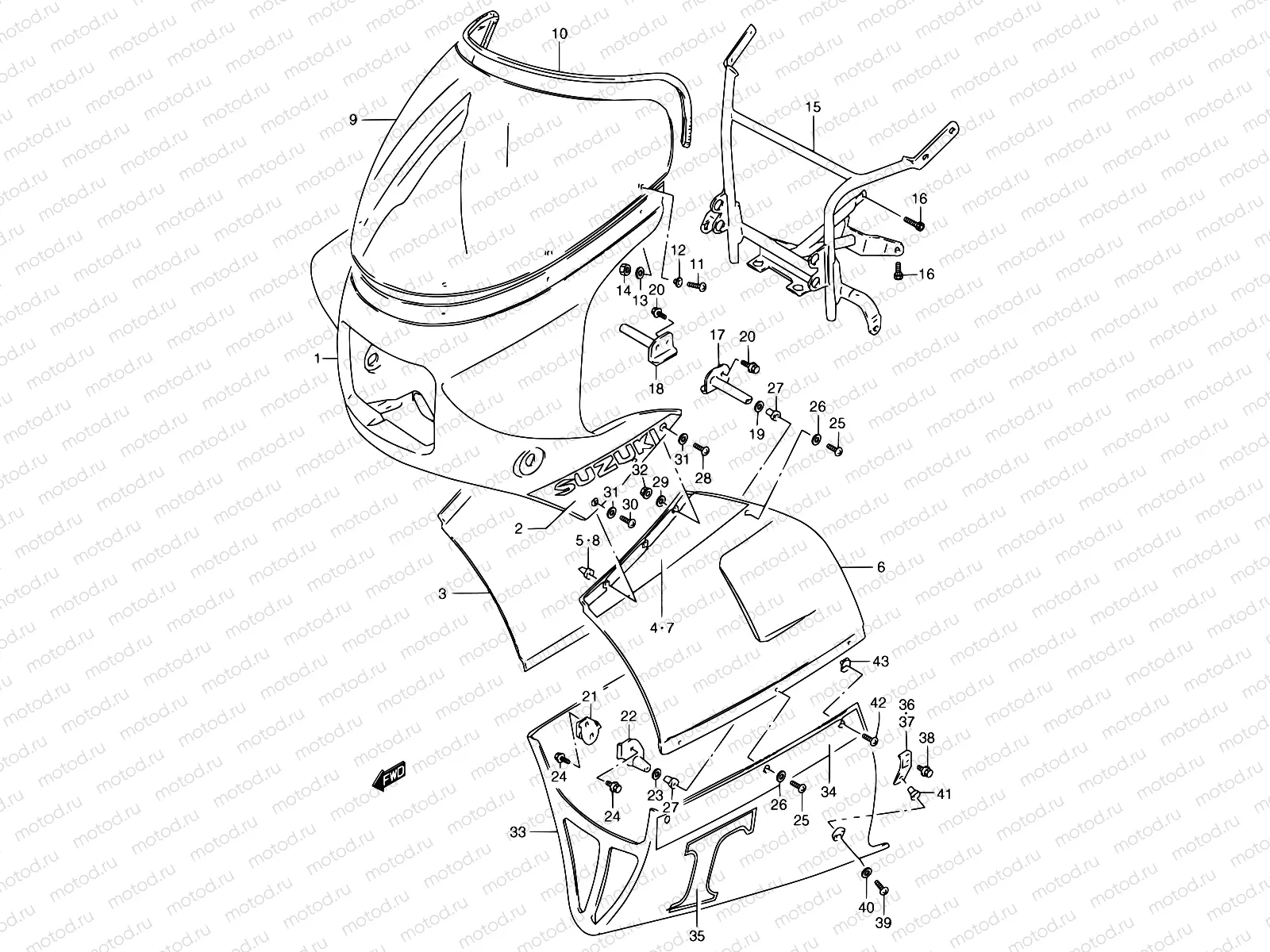 46 - COWLING (MODEL H)