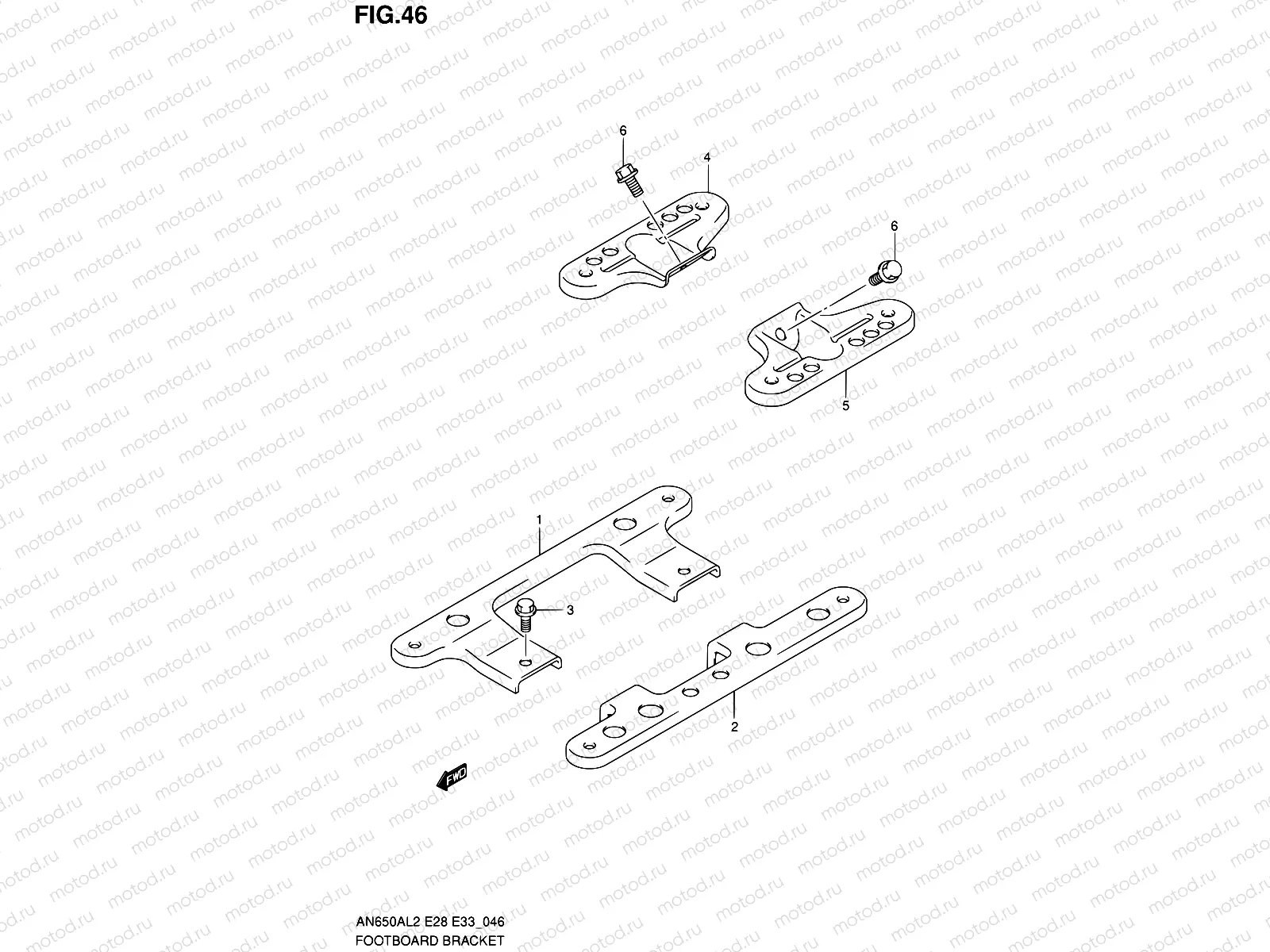 46 - FOOTBOARD BRACKET