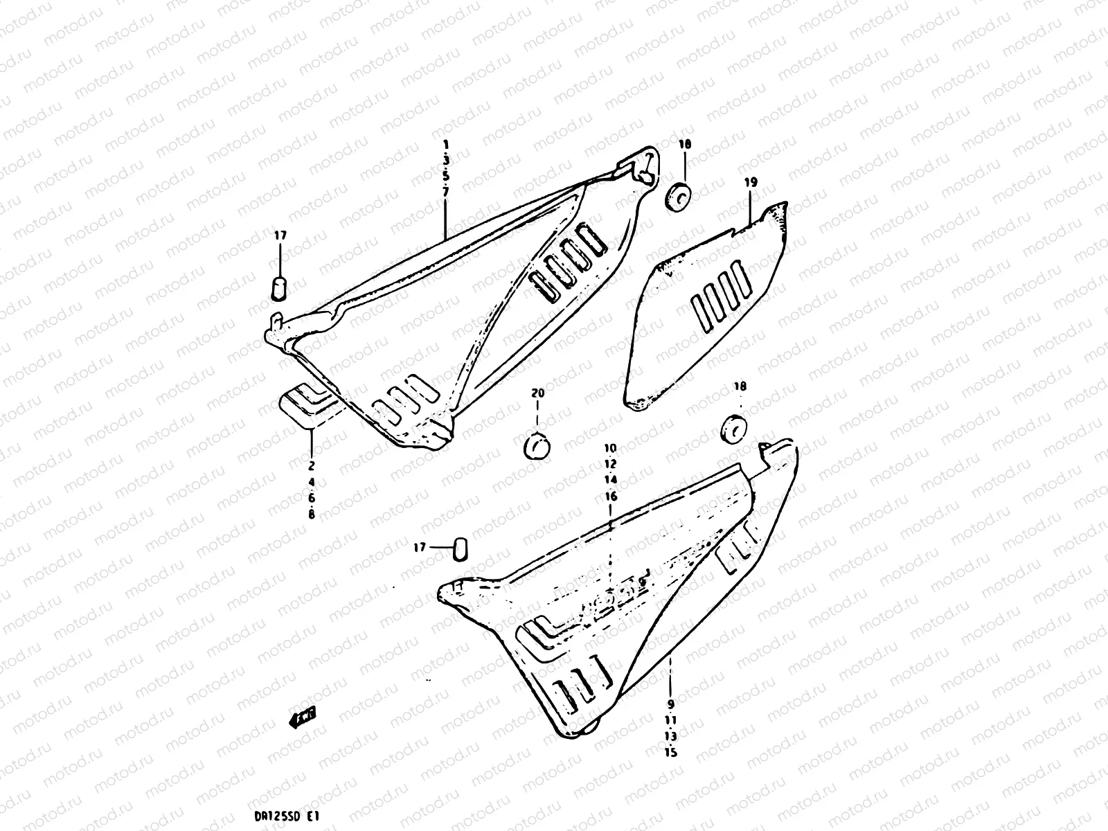 46 - FRAME COVER (MODEL Z:E02, E04, E15, E17, E18, E21, E25, E26)