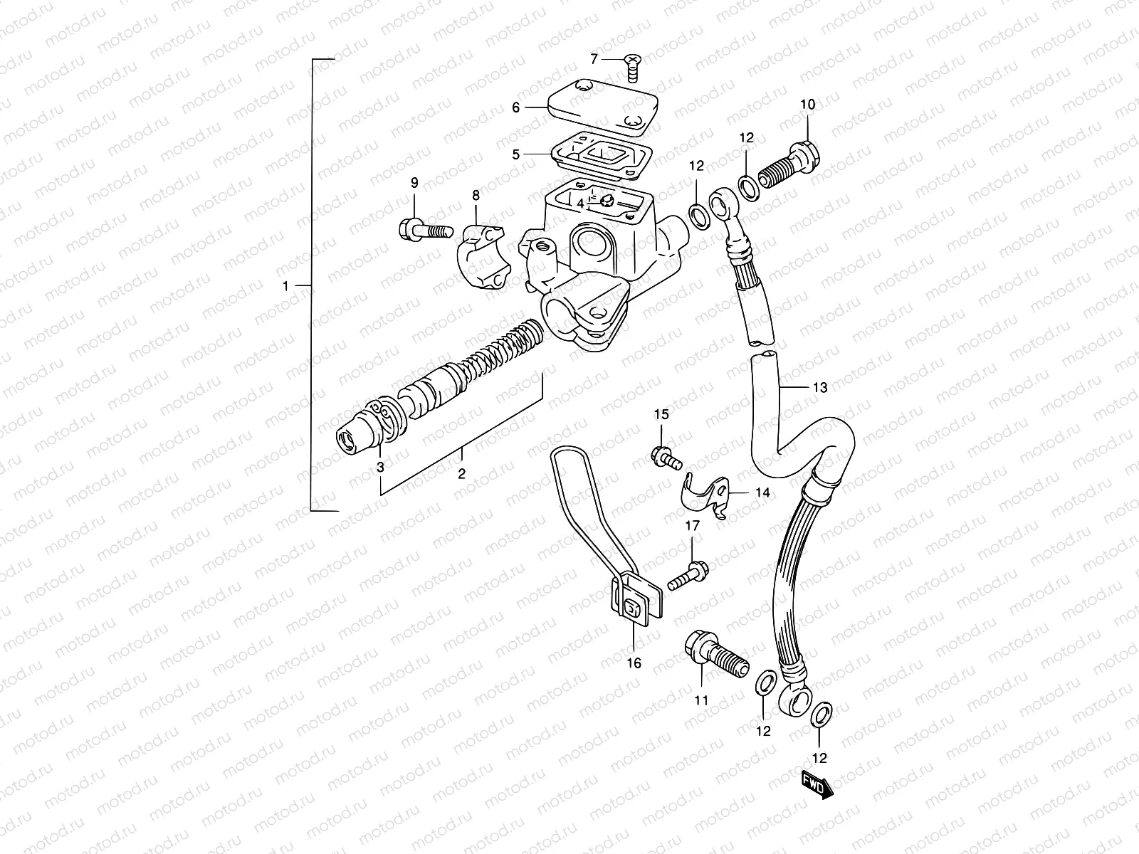 46 - FRONT BRAKE HOSE
