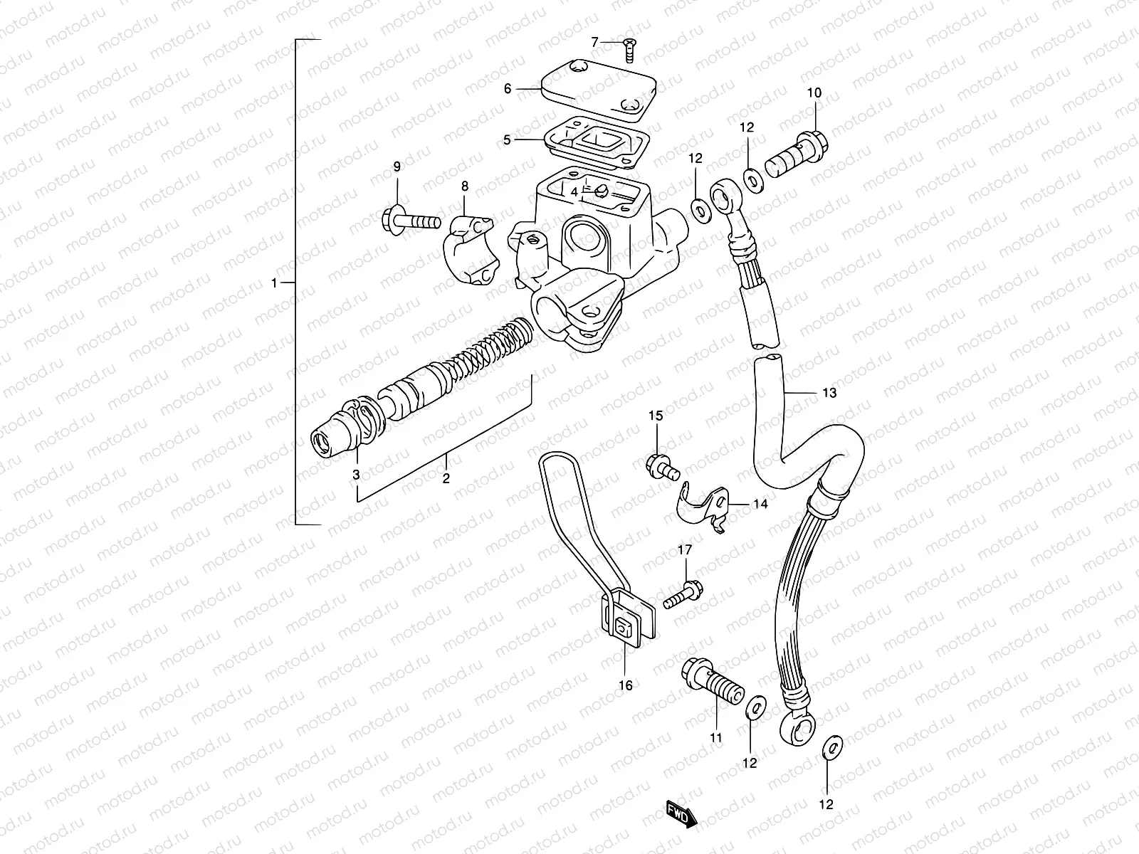 46 - FRONT BRAKE HOSE