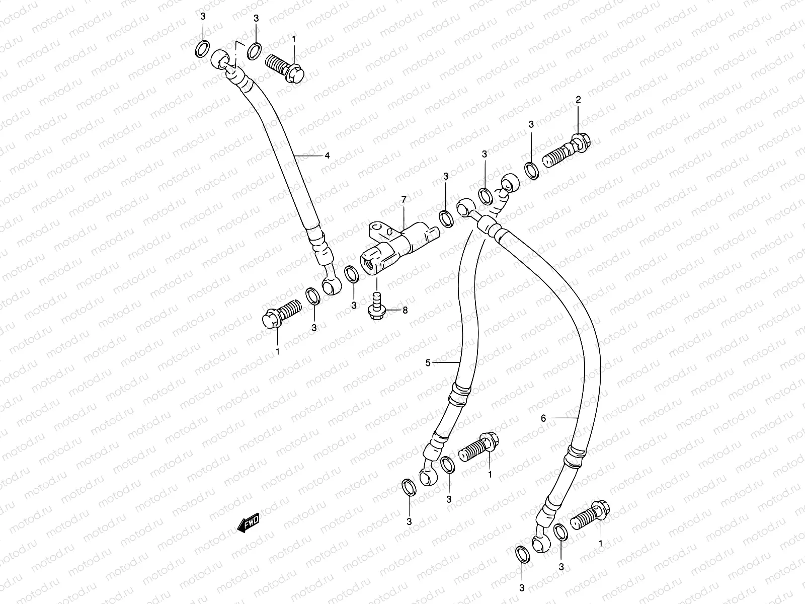 46 - FRONT BRAKE HOSE