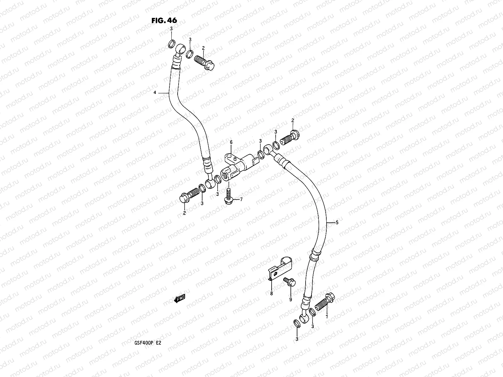 46 - FRONT BRAKE HOSE