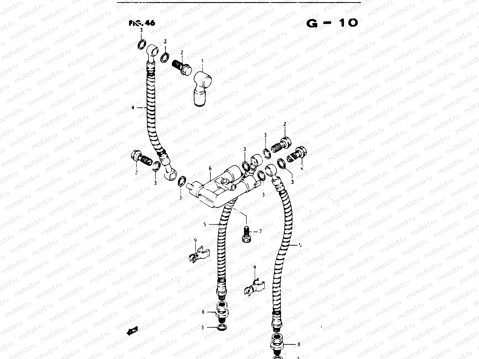 46 - FRONT BRAKE HOSE