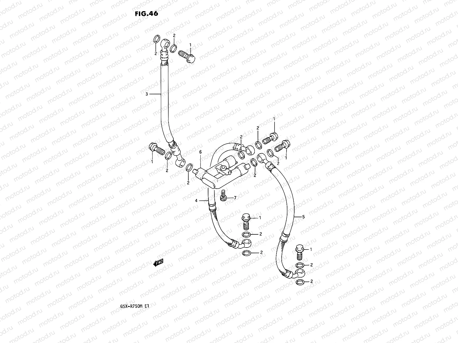 46 - FRONT BRAKE HOSE