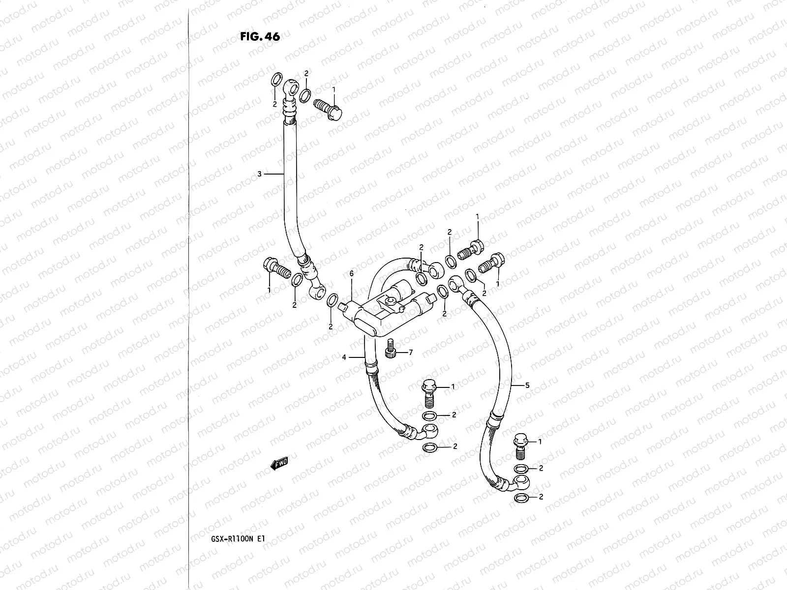 46 - FRONT BRAKE HOSE