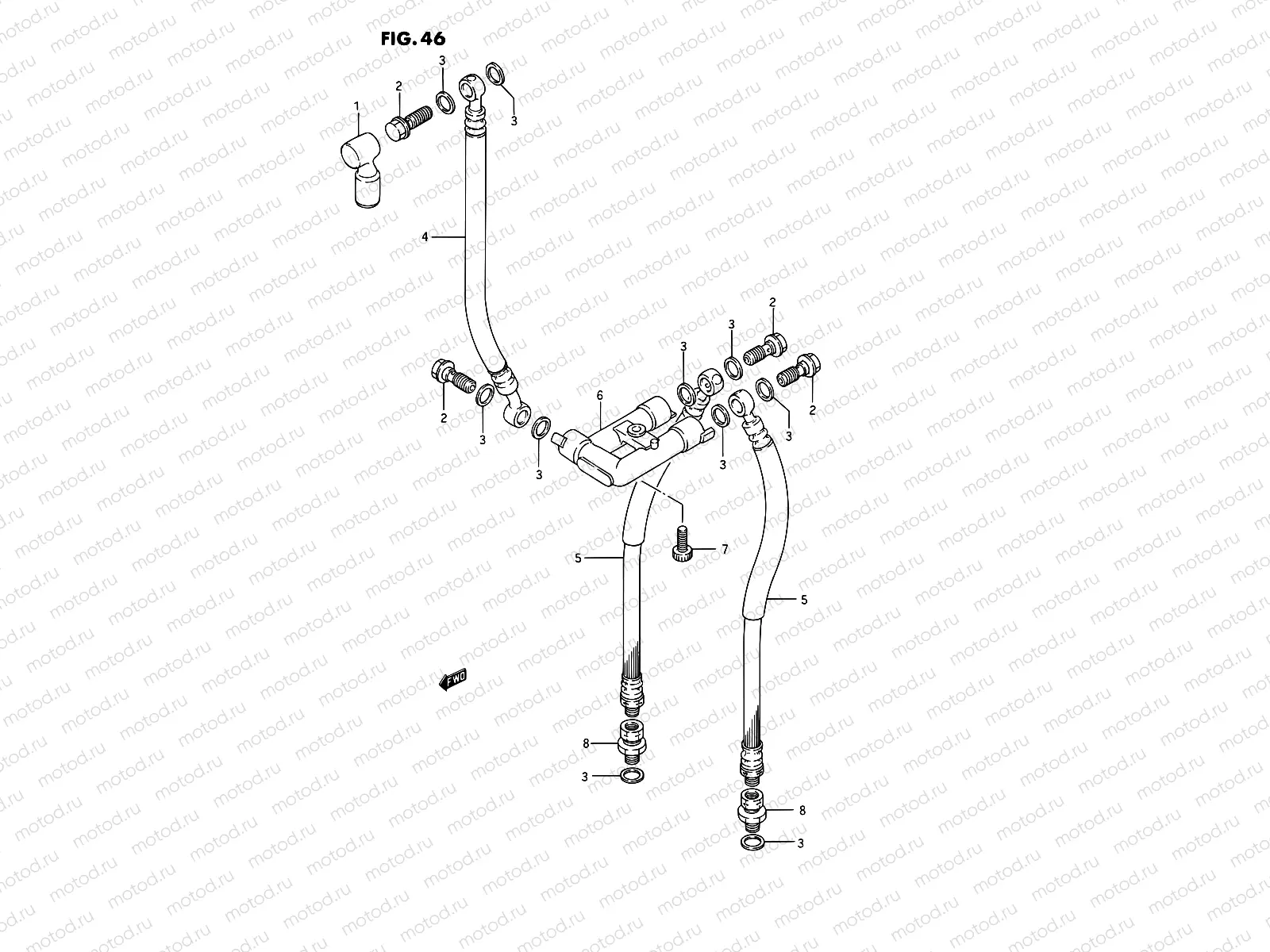 46 - FRONT BRAKE HOSE