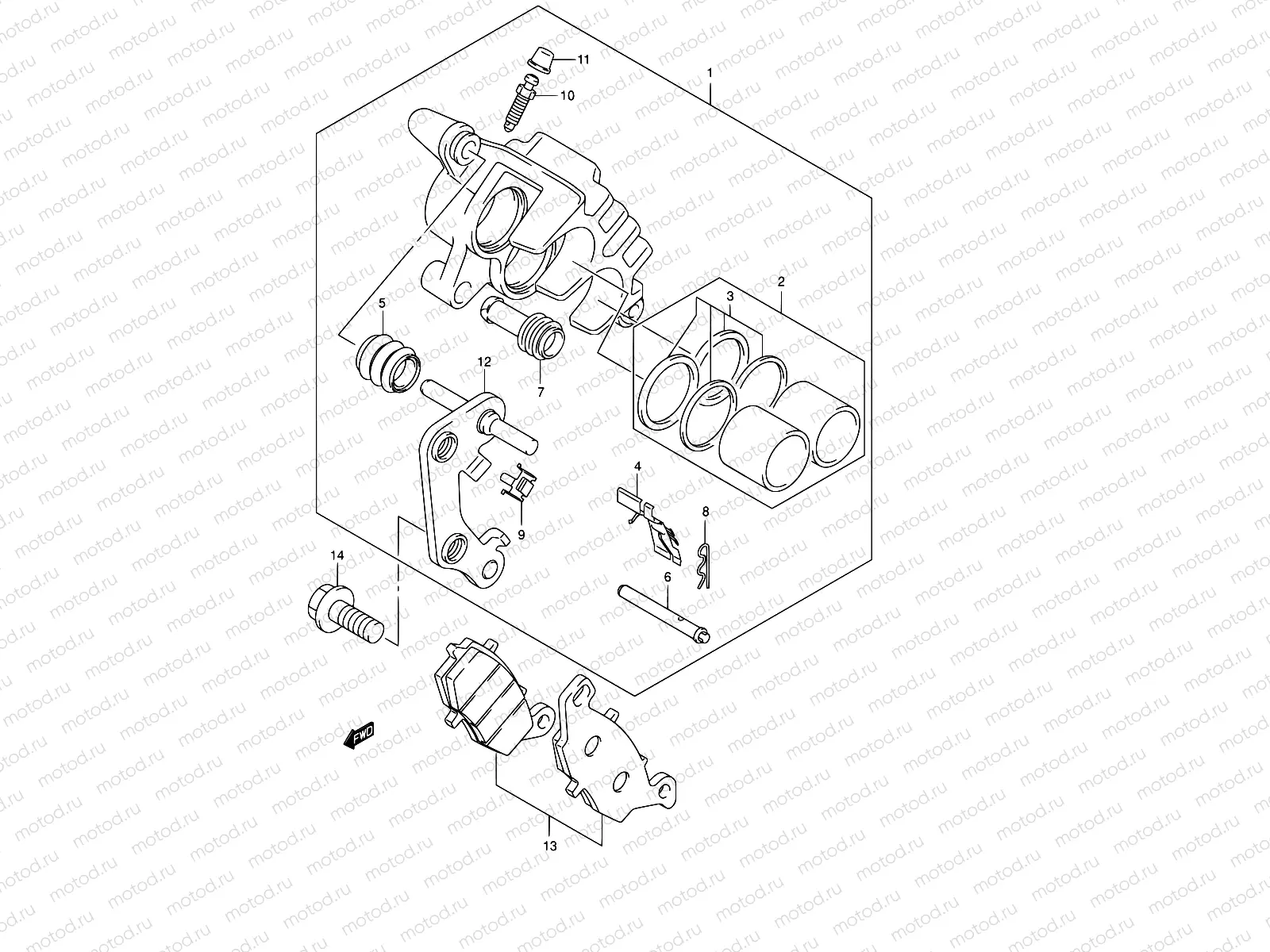 46 - FRONT CALIPER