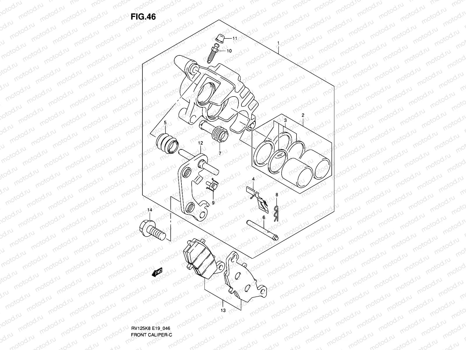 46 - FRONT CALIPER