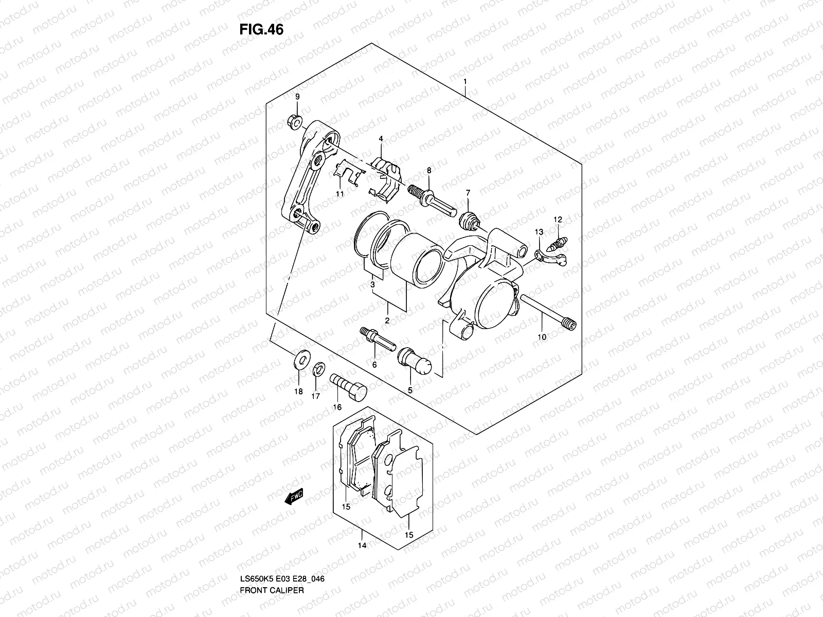 46 - FRONT CALIPER