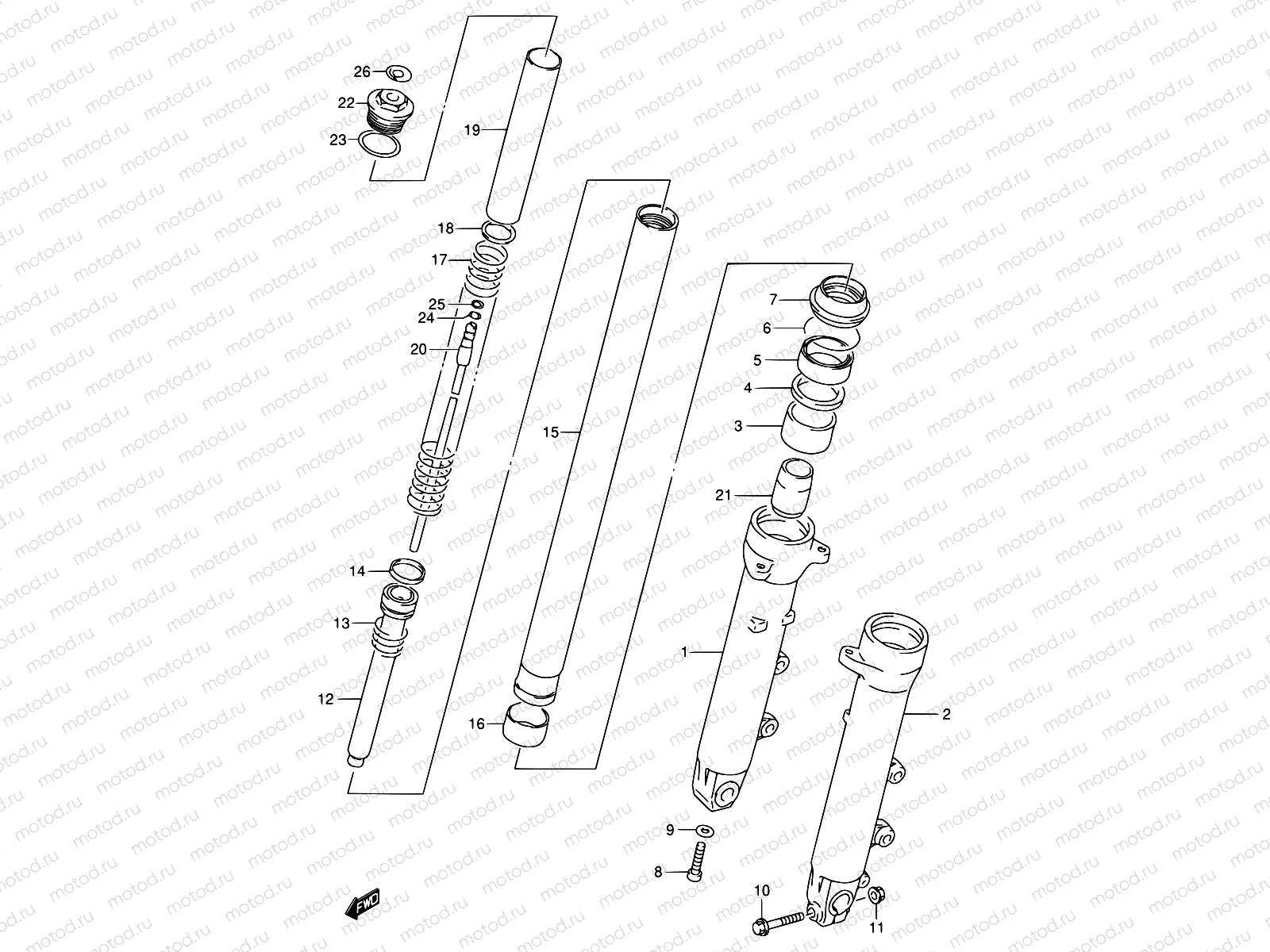 46 - FRONT DAMPER