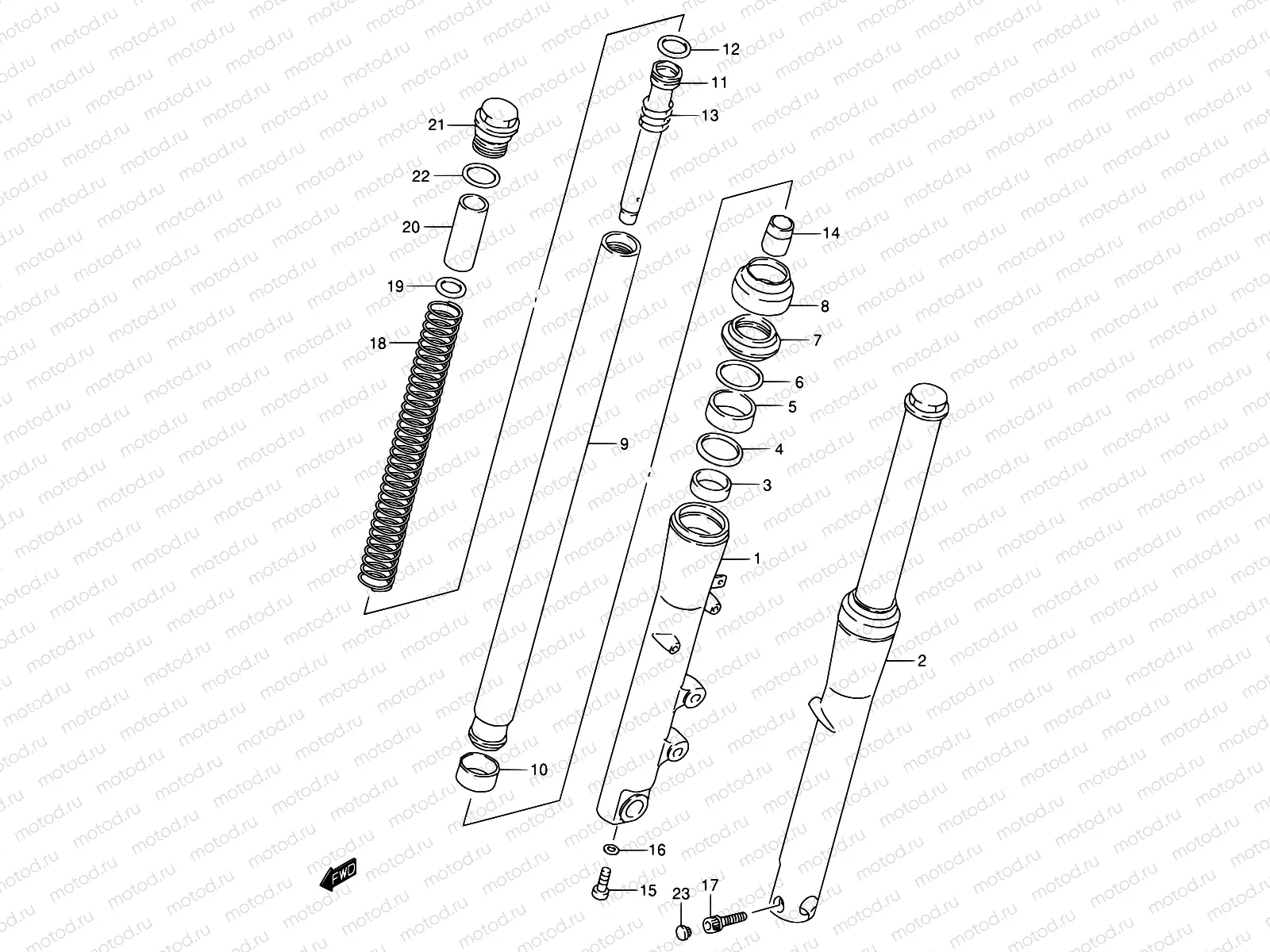 46 - FRONT DAMPER