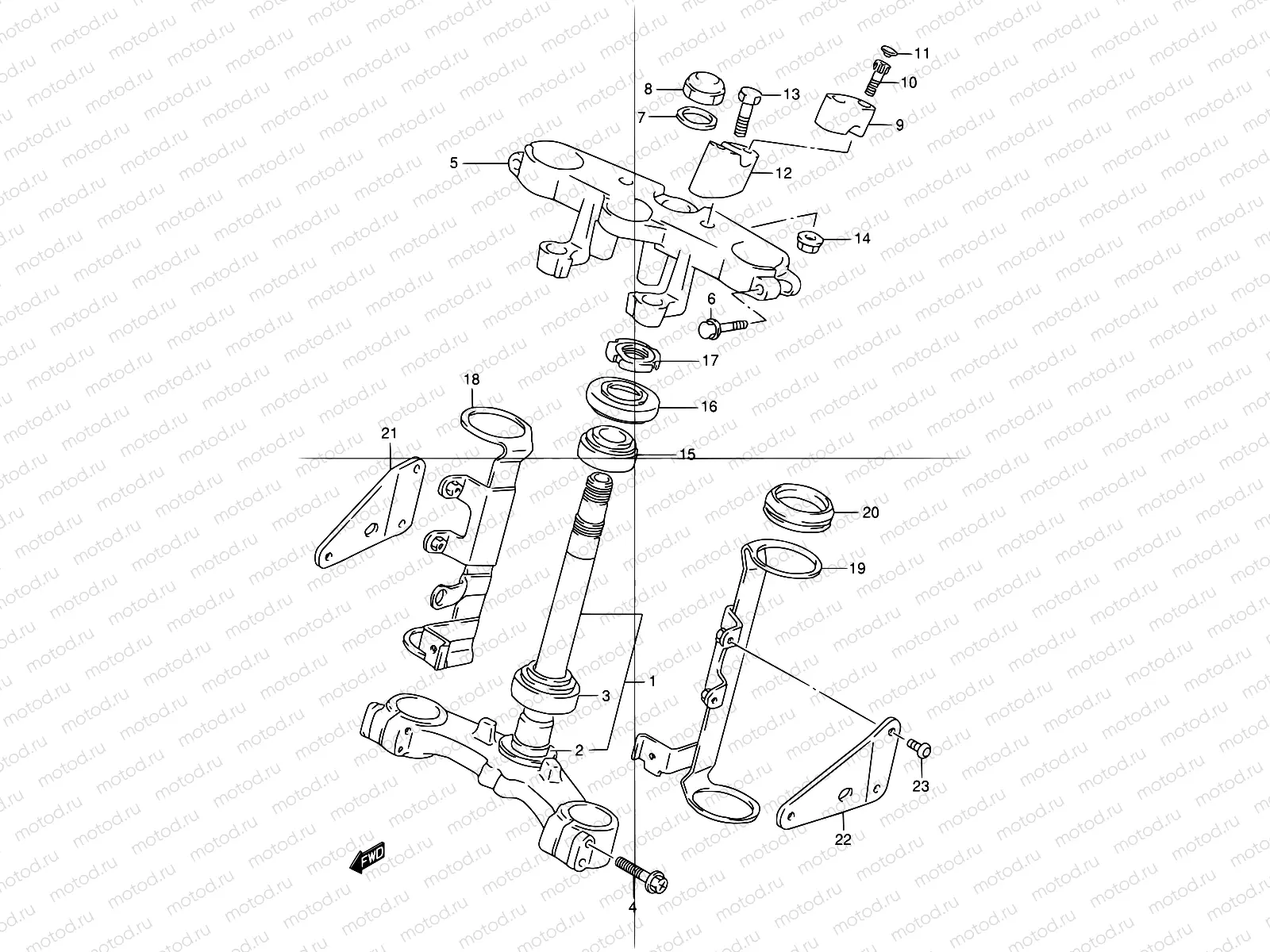 46 - FRONT FORK BRACKET