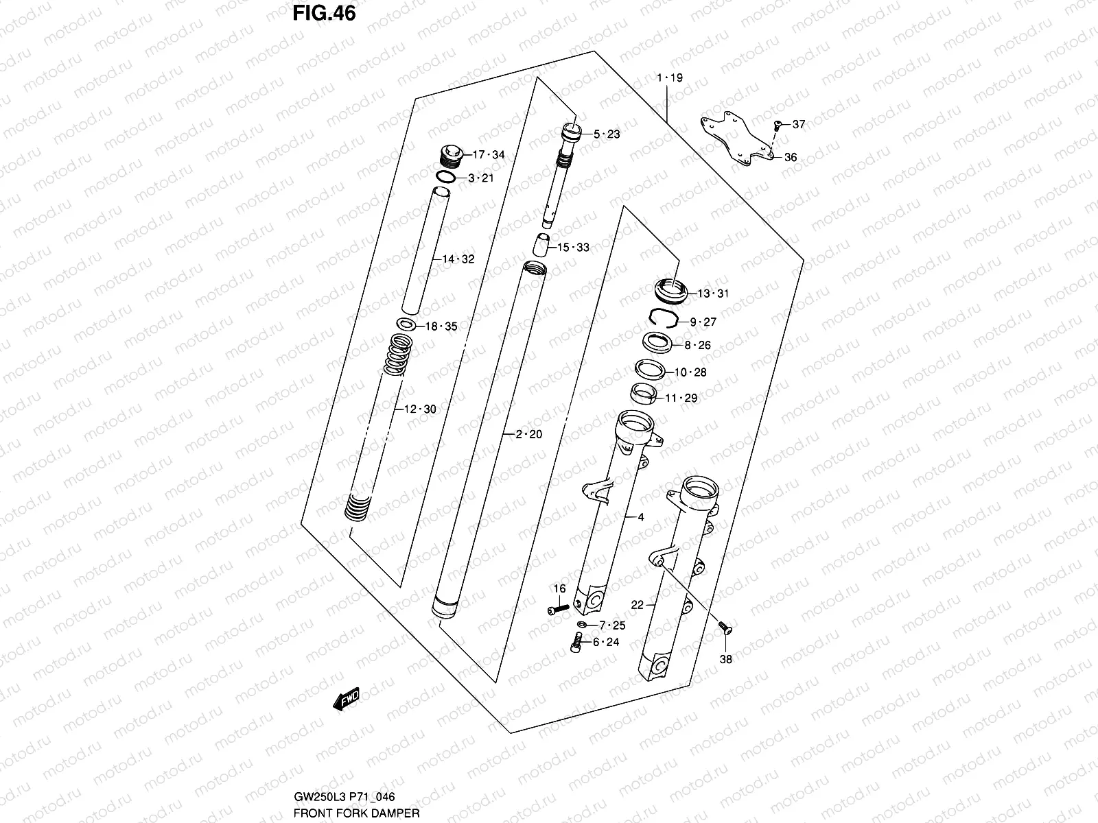 46 - FRONT FORK DAMPER