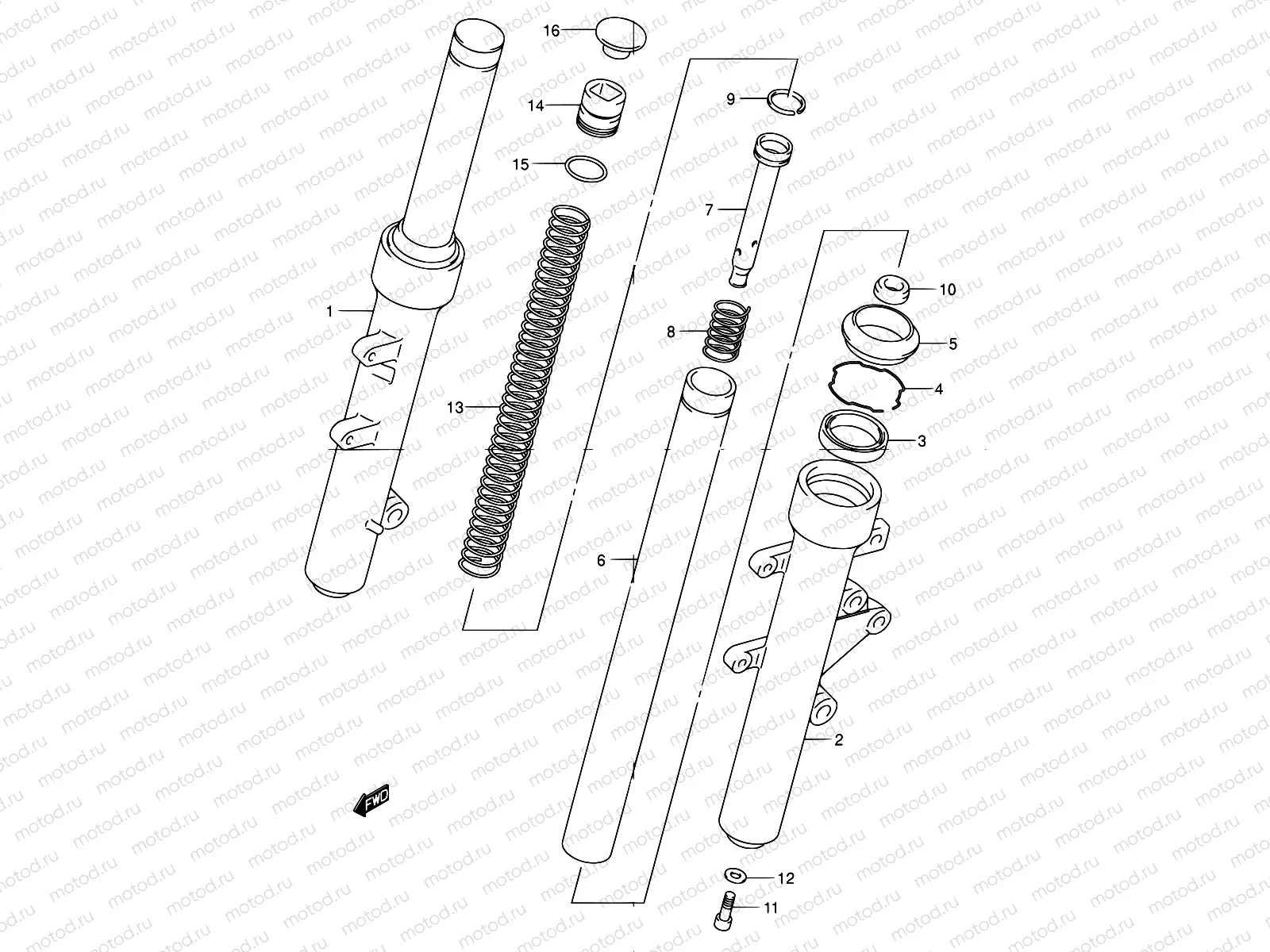 46 - FRONT FORK DAMPER