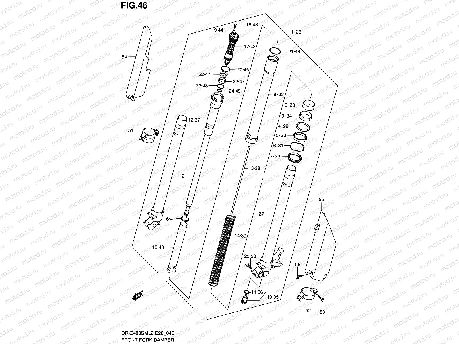 46 - FRONT FORK DAMPER
