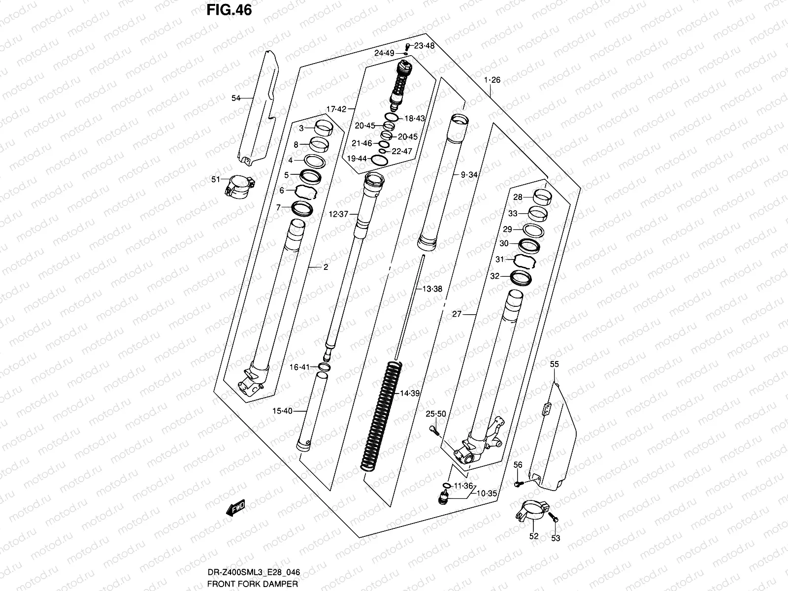 46 - FRONT FORK DAMPER