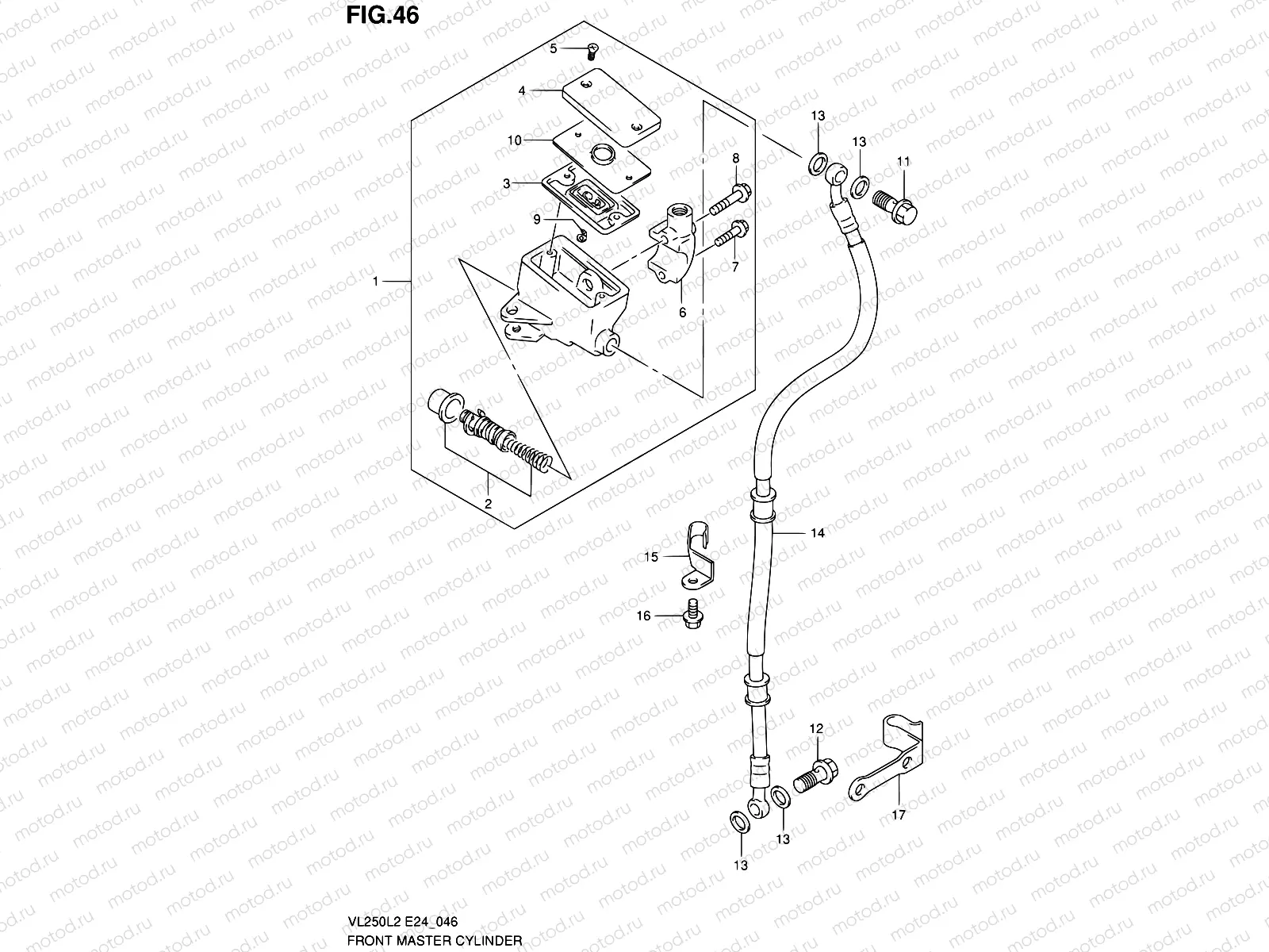 46 - FRONT MASTER CYLINDER